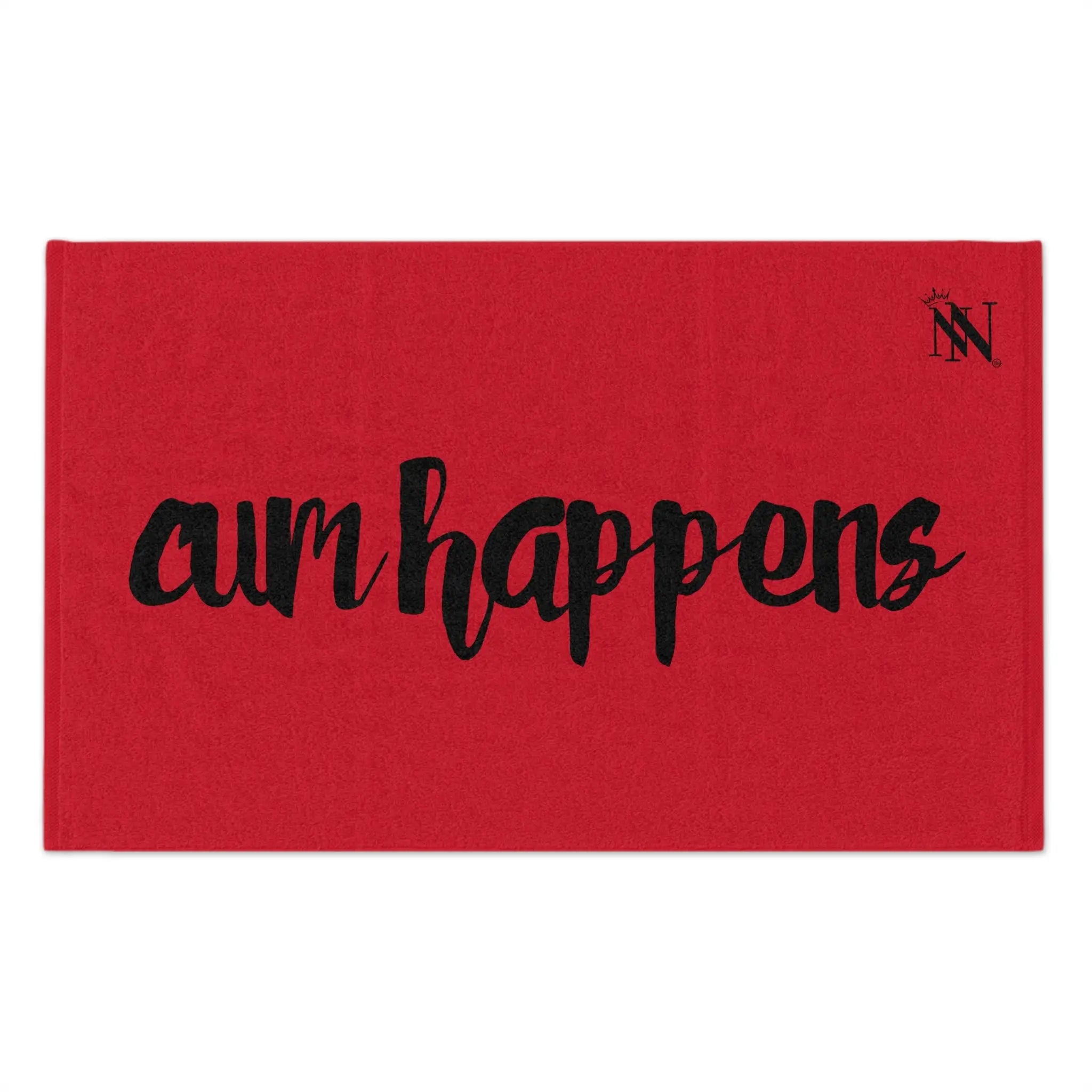 Cum Happens Red | Mix & Match Soft Fun-Flirty Lovers’ Towels