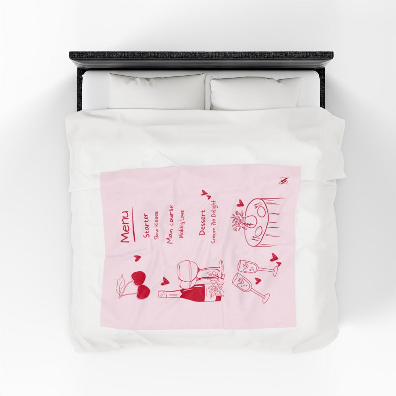 The Menu | Mix & Match Velveteen Fun-Flirty Lovers’ Blankets