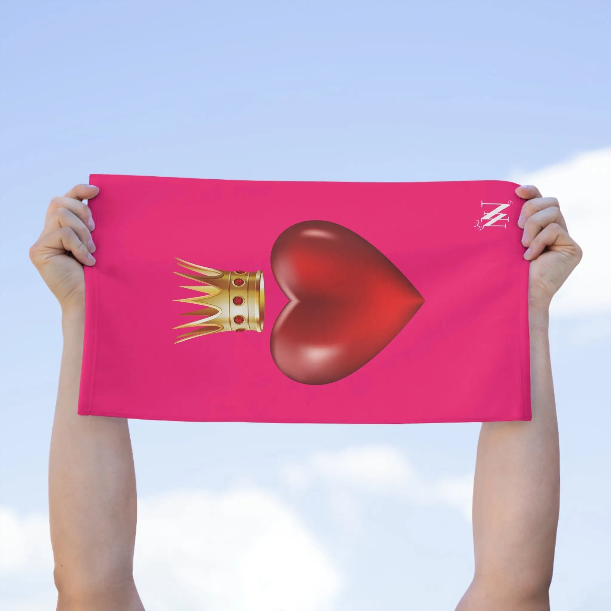 Heart Queen Pink | Mix & Match Soft Fun-Flirty Lovers’ Towels