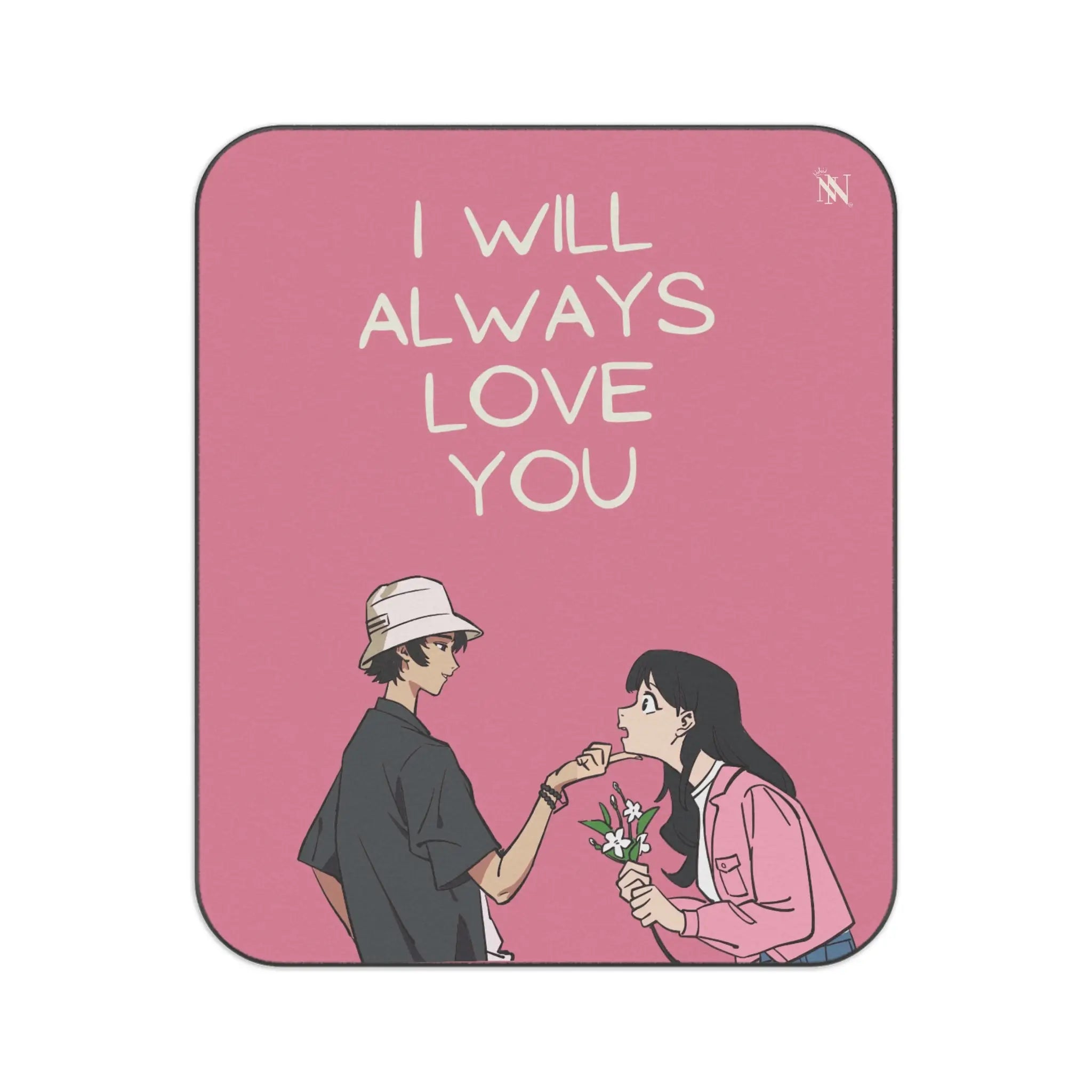 I Will Always Love You Anime | Nectar Napkins Fun-Flirty Loversโ Sex Blankets