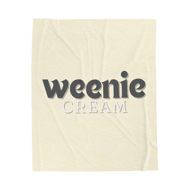 Weenie Cream | Mix & Match Velveteen Fun-Flirty Lovers’ Blankets