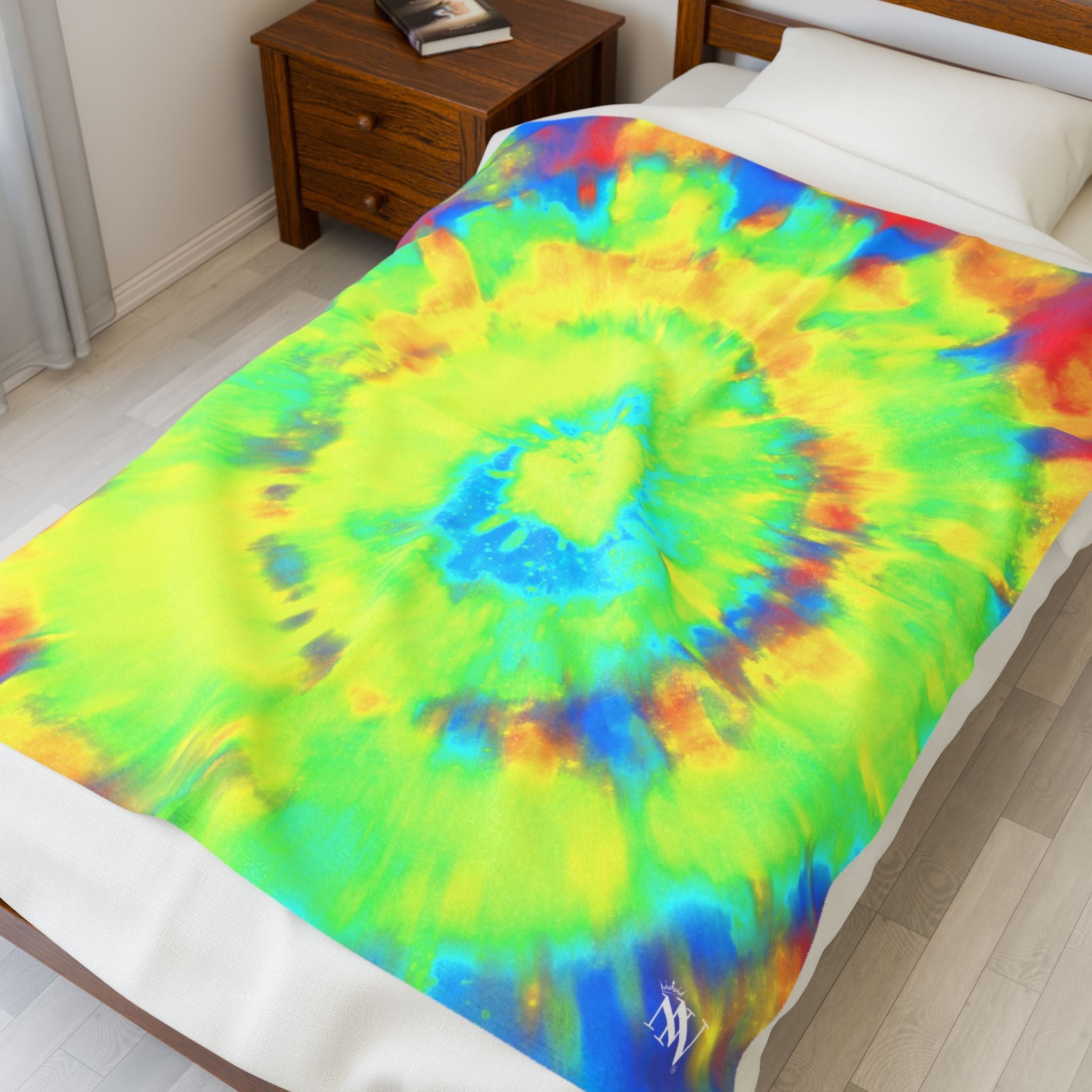 Bright Tie Dye | Mix & Match Velveteen Fun-Flirty Lovers’ Blankets