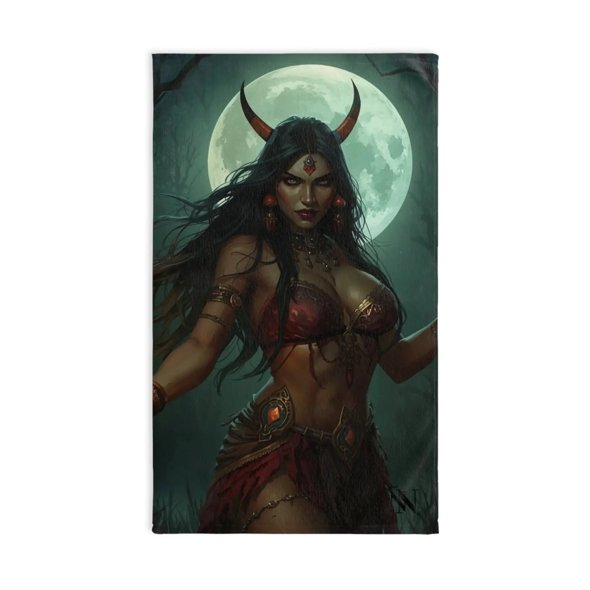 Horned Queen Fantasy Women Cum Towel