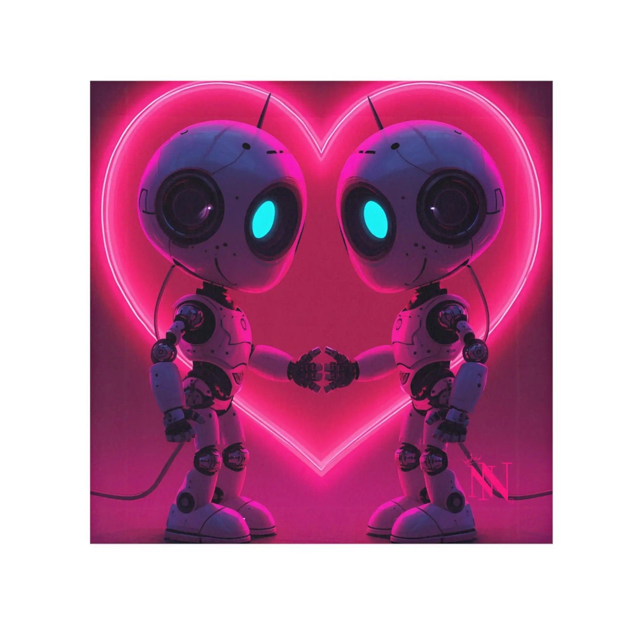AI Robot Love | Mix & Match Lils’ Fun-Flirty Lovers’ Towels