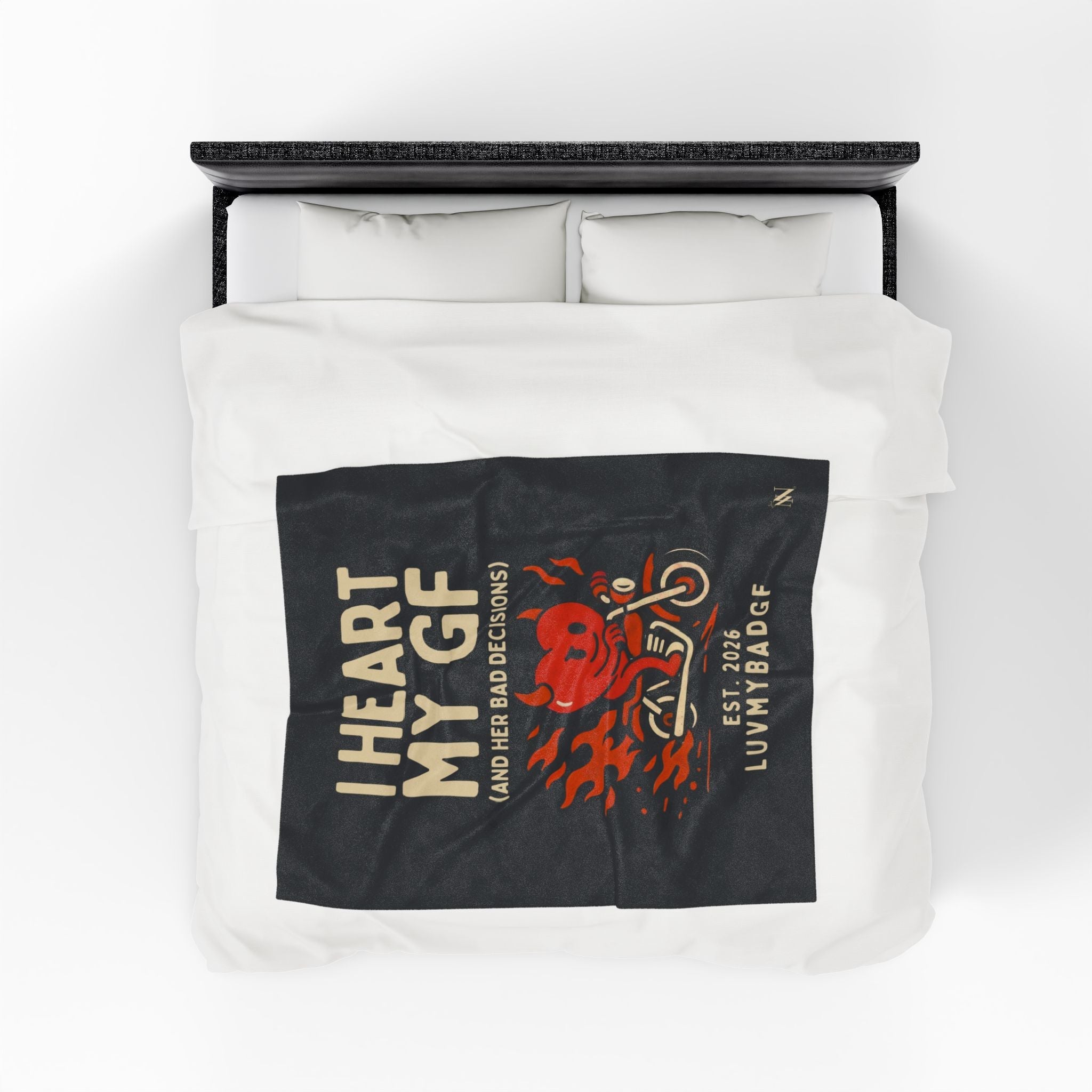 I Heart My GF | Mix & Match Soft Fun-Flirty Lovers’ Blankets