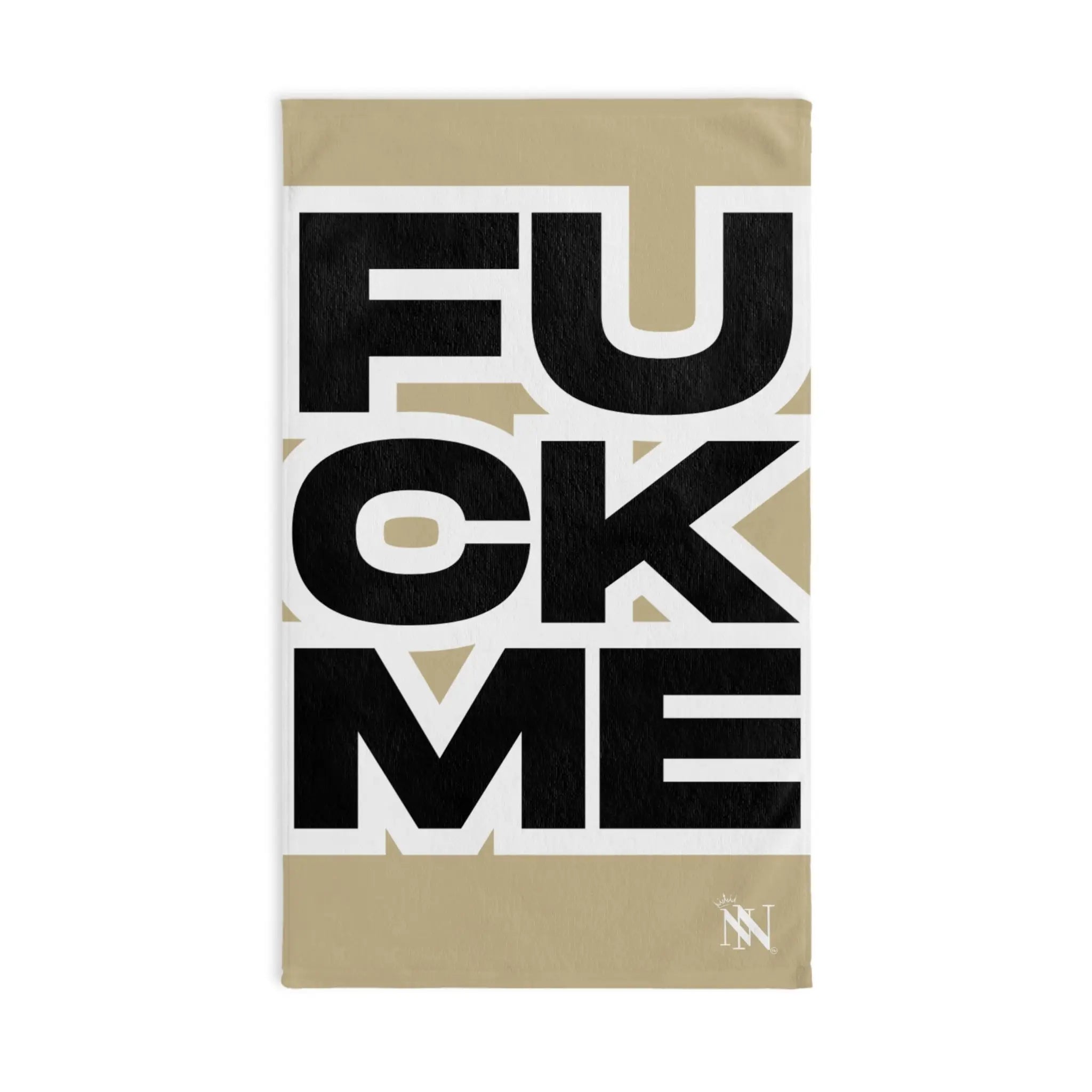 FUCK ME Block Letter Gold Cum Towel