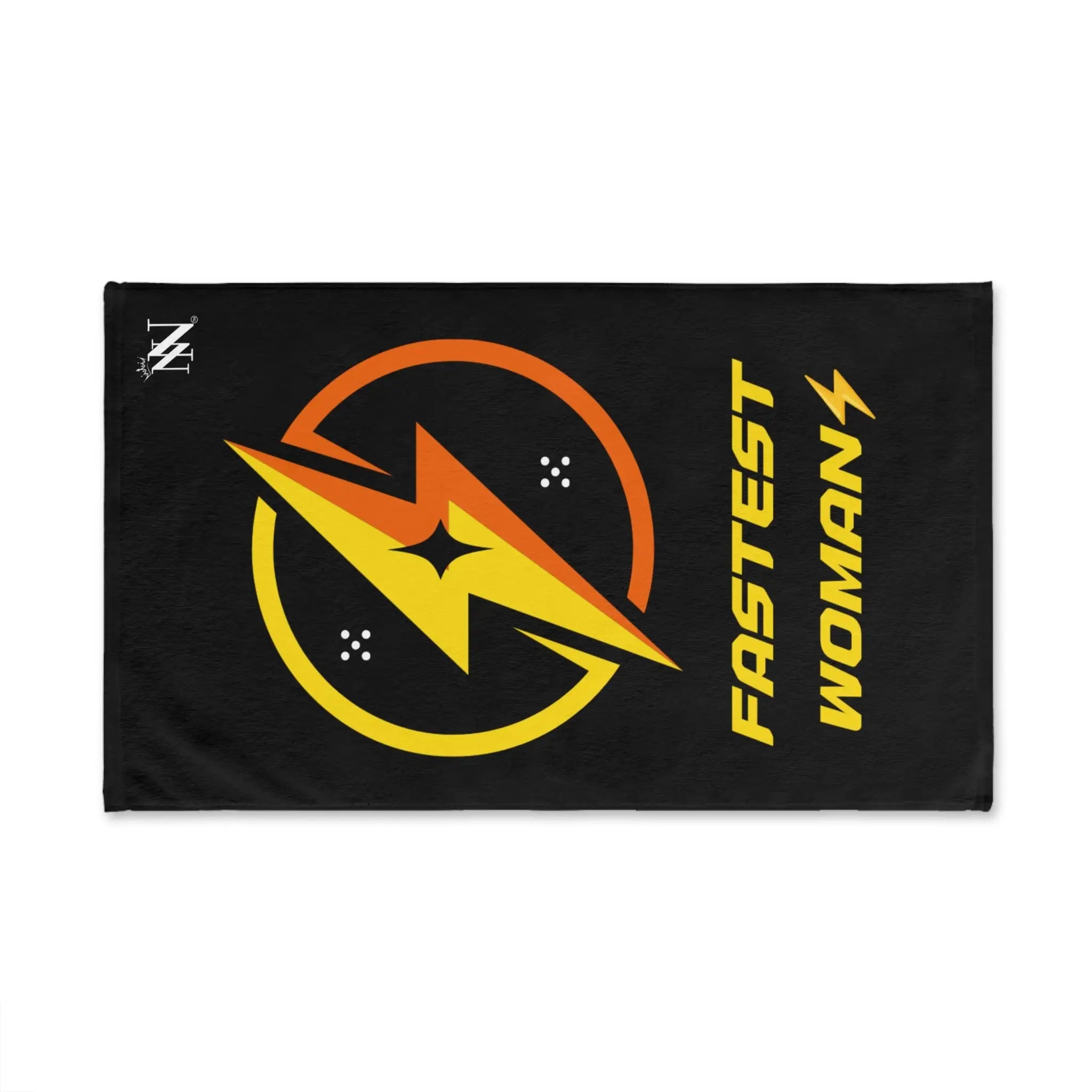 Fastest Woman Lightning Bolt Cum Towel