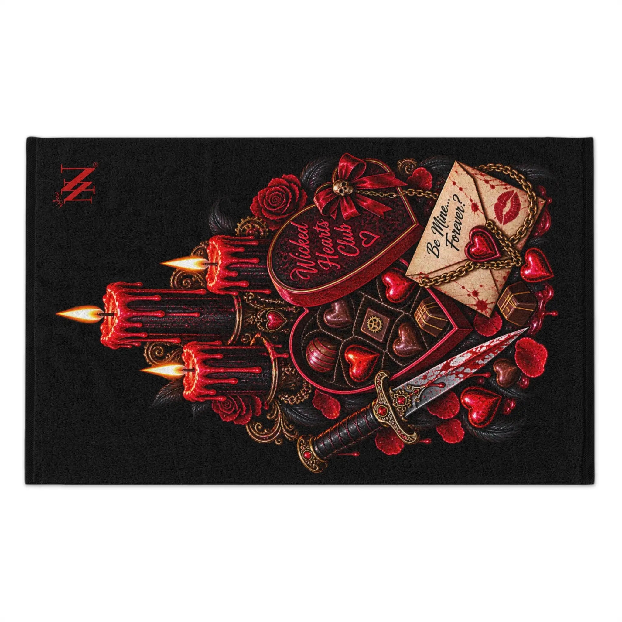 Wicked Hearts Club Valentines | Nectar Napkins Fun-Flirty Lovers’ Towels