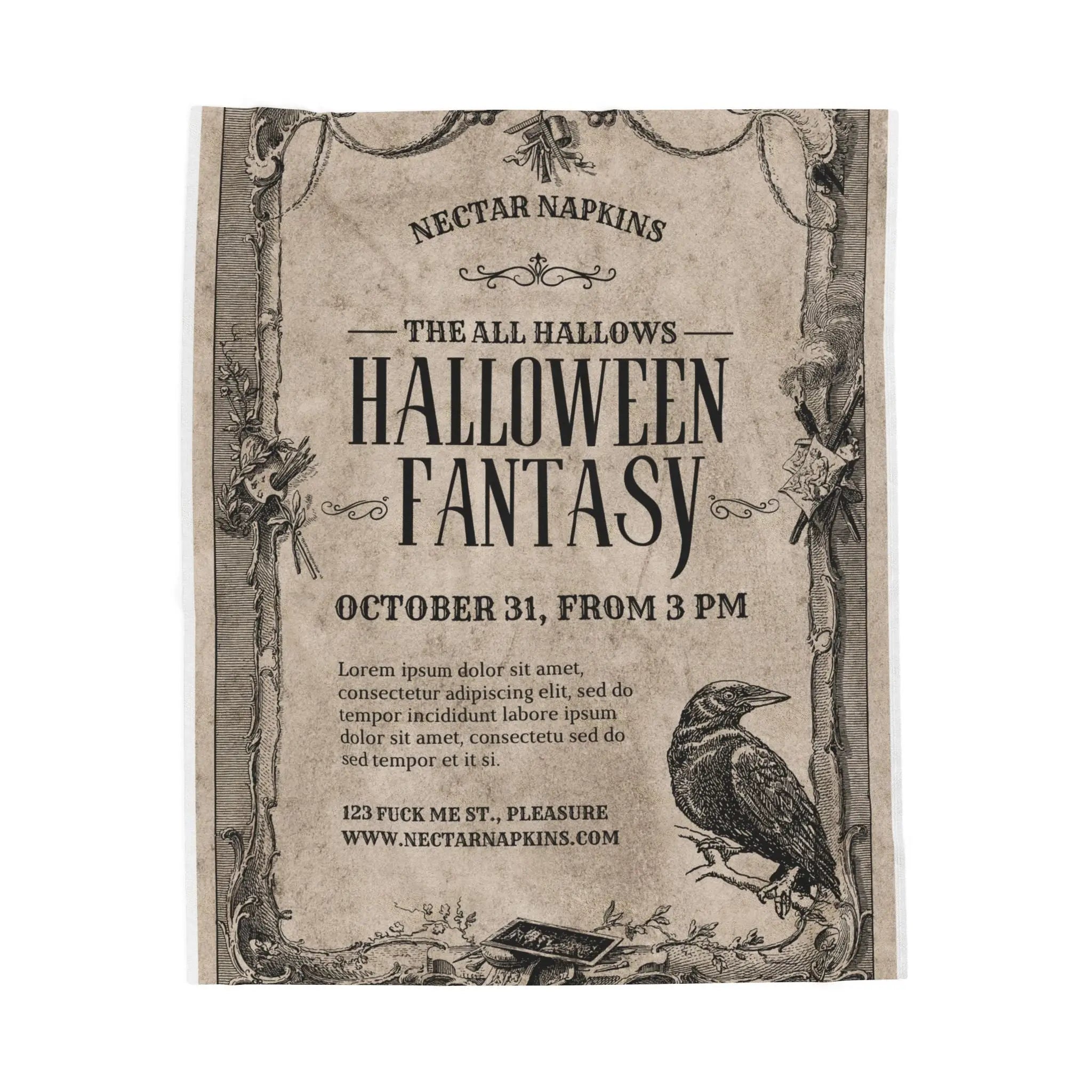 Halloween Fantasy | Mix & Match Velveteen Fun-Flirty Lovers’ Blankets