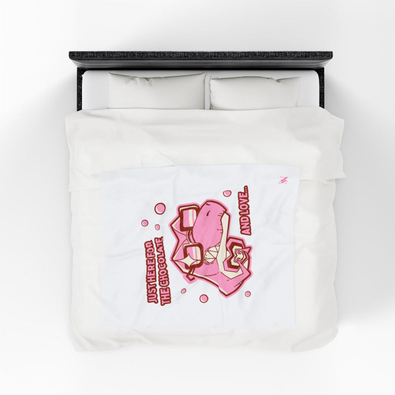 Just Here for the Chocolate | Mix & Match Soft Fun-Flirty Lovers’ Blankets