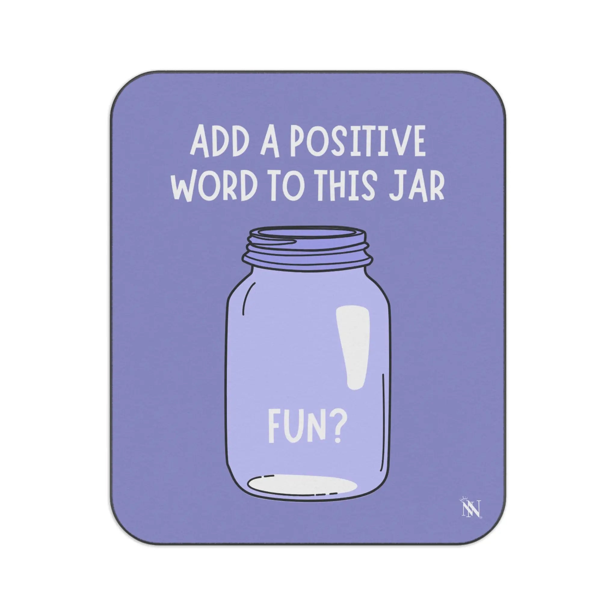 Positive Affirmation Jar Fun? Water-Resistant Sex Blanket