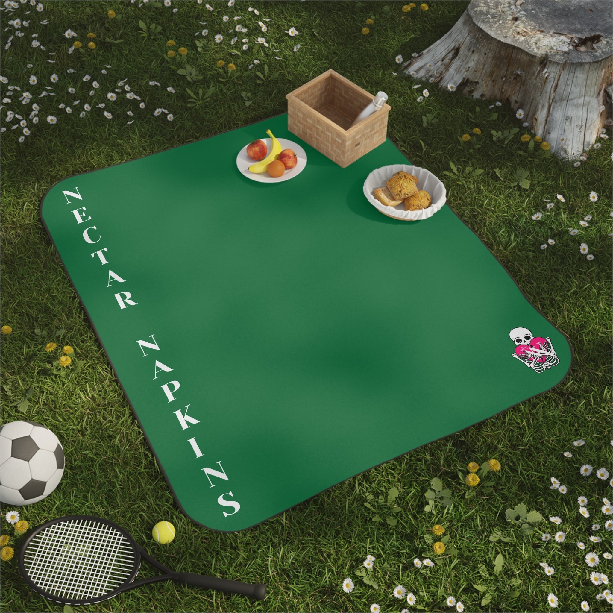 Nectar Napkins Brand Green Water-Resistant Sex Blanket