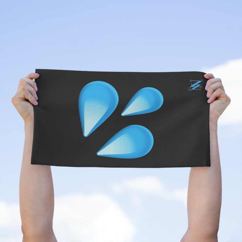 Wet Emoji Black | Mix & Match Soft Fun-Flirty Lovers’ Towels