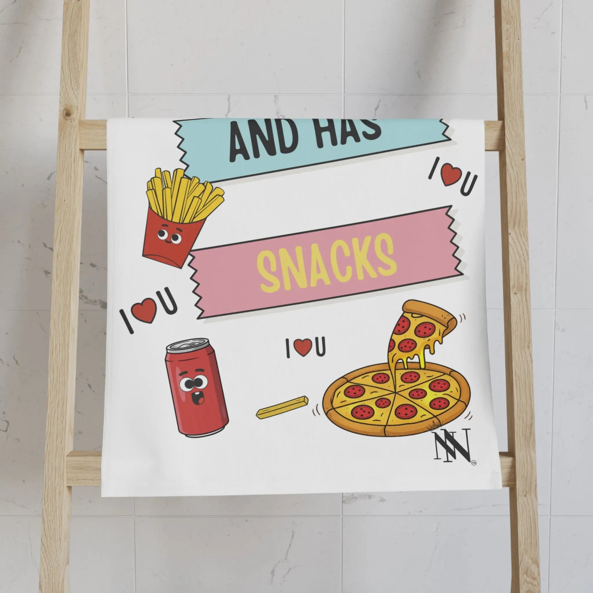 She’s Cute and Has Snacks | Mix & Match Classic Fun-Flirty Lovers’ Towels