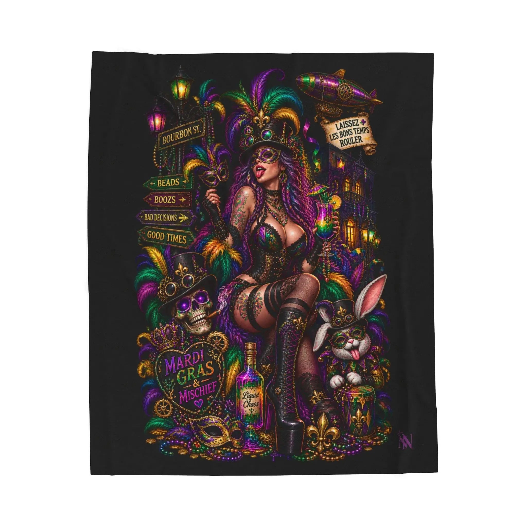 Mardi Gras Wicked Fantasy Loversβ Blanket