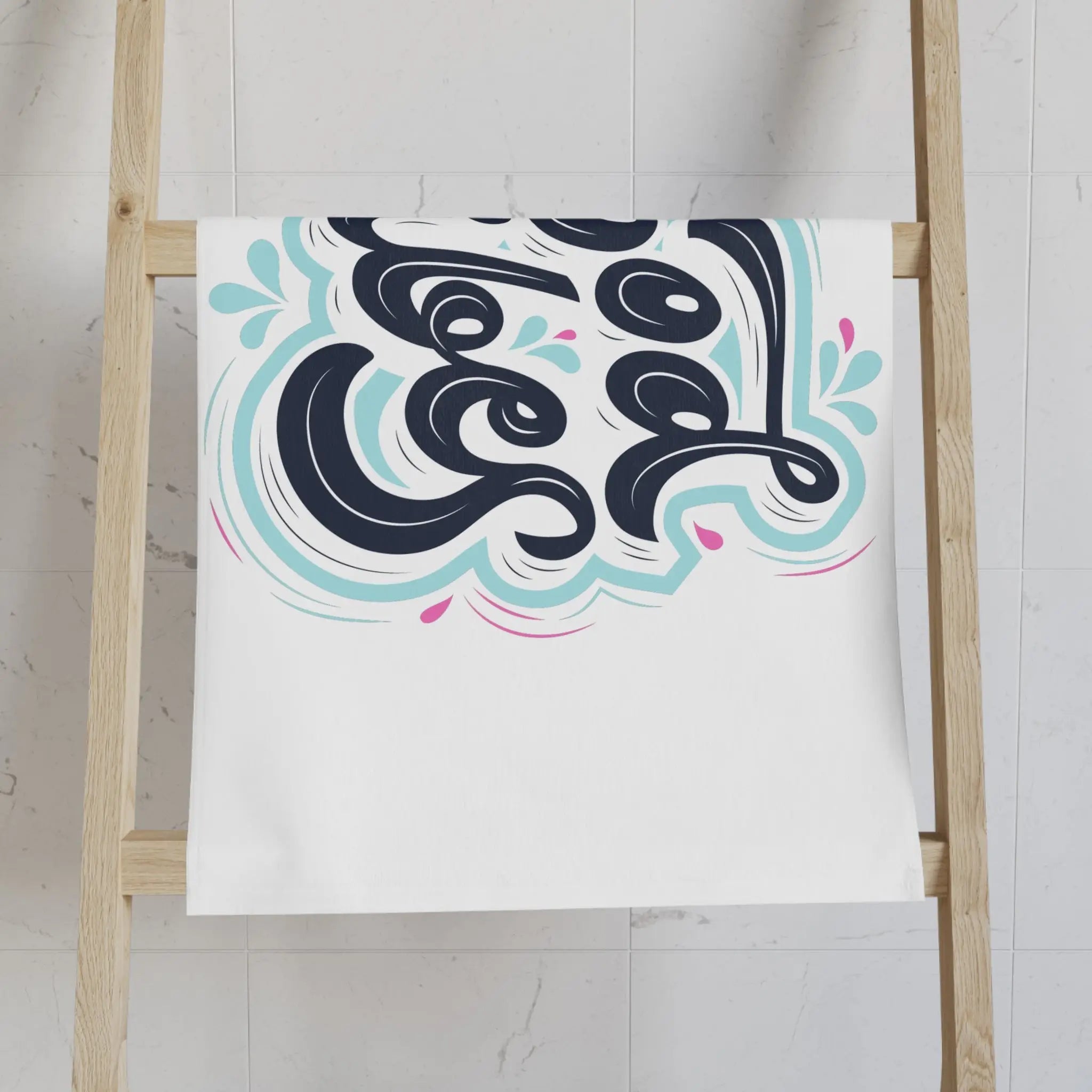Good Vibes Blue Splash Cum Towel