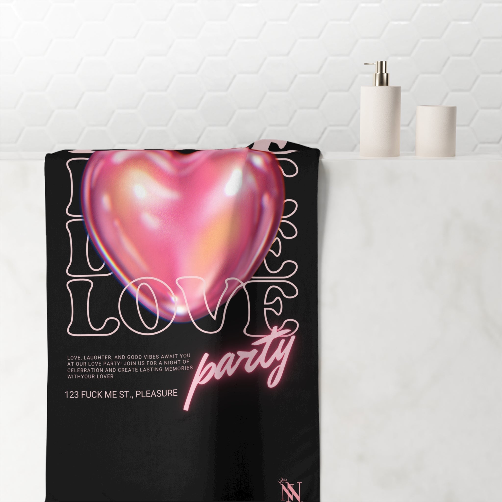 Love Party | Mix & Match Naughty XL Fun-Flirty Lovers’ Towels