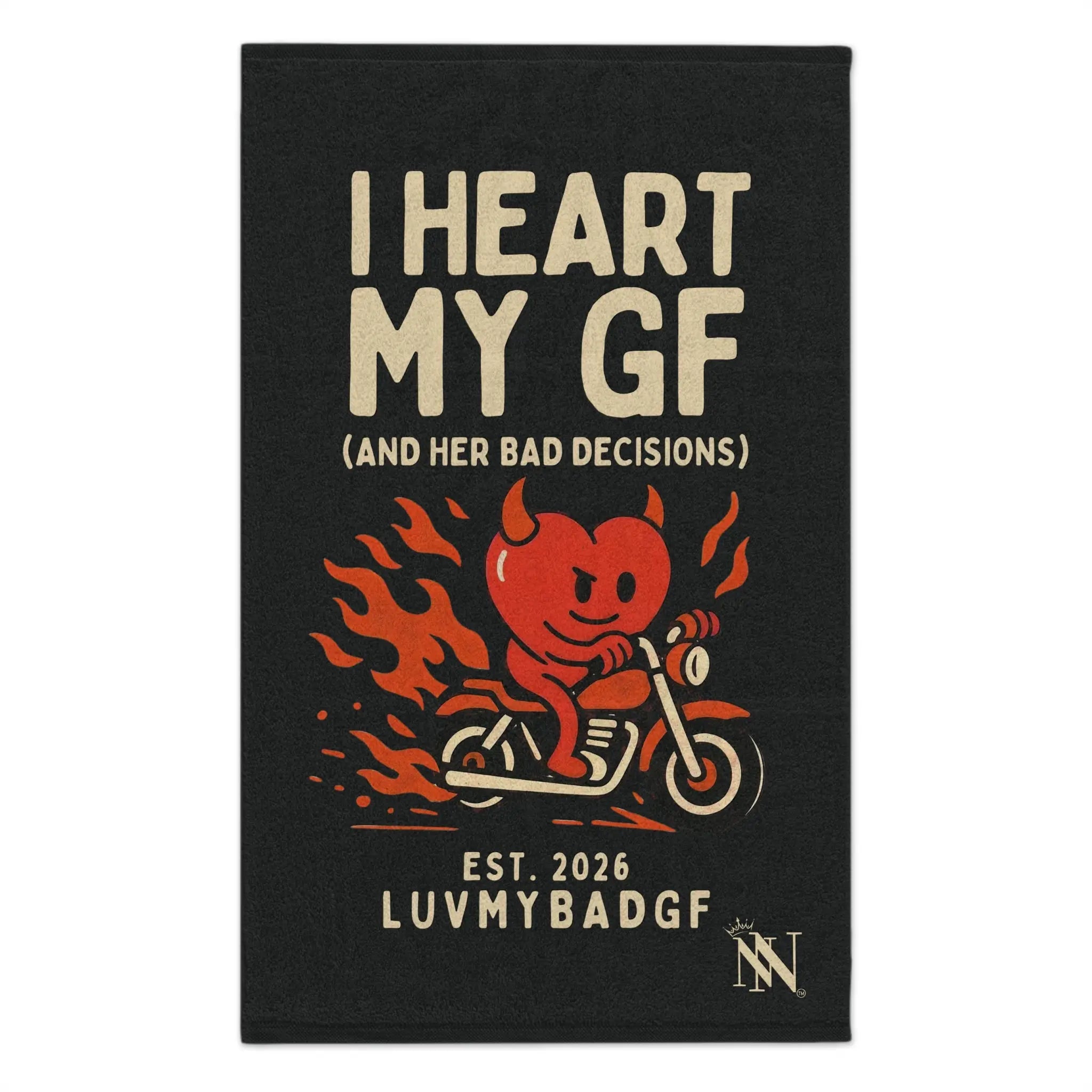 I Heart My GF | Mix & Match Soft Fun-Flirty Lovers’ Towels