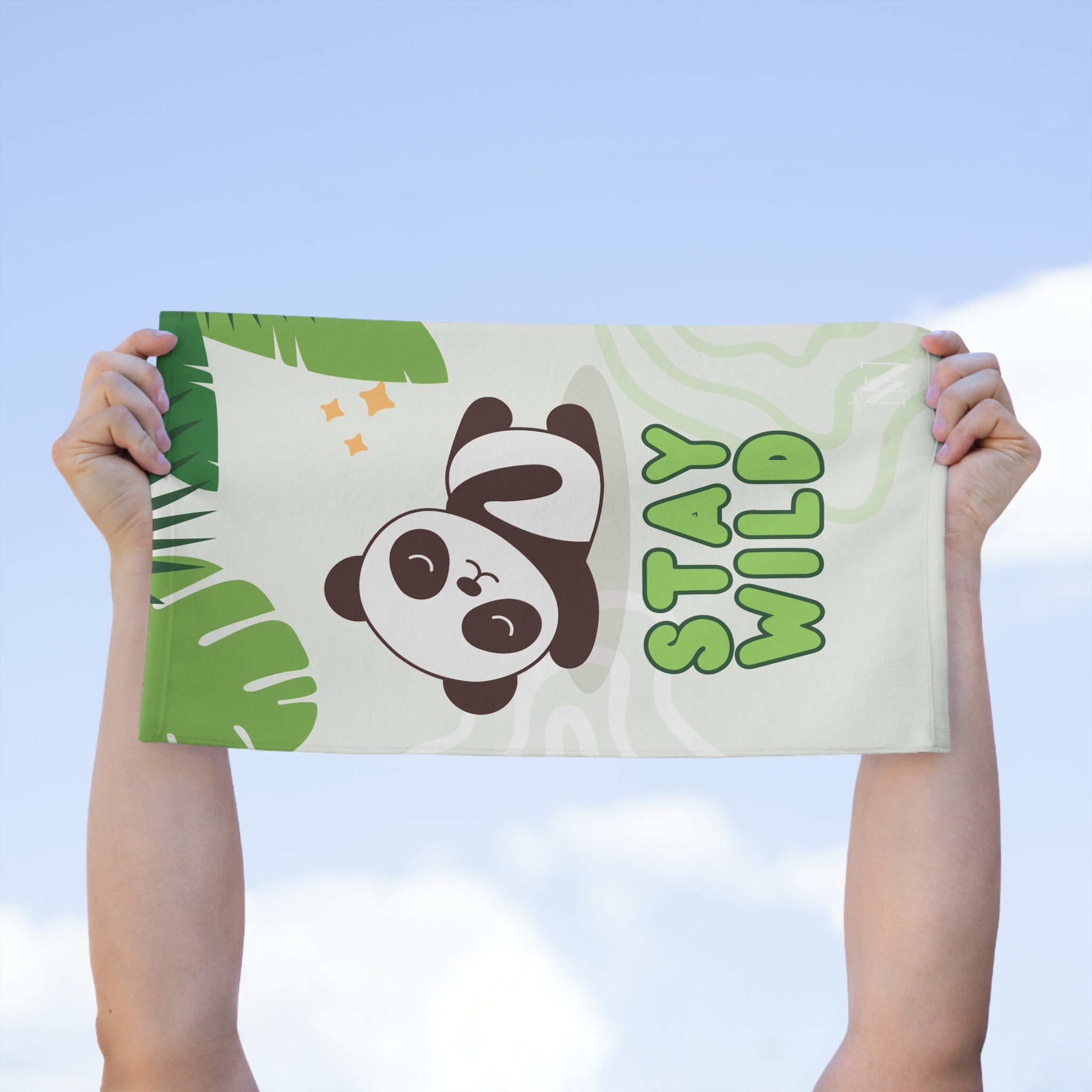 Stay Wild Cute Panda | Mix & Match Soft Fun-Flirty Lovers’ Towels