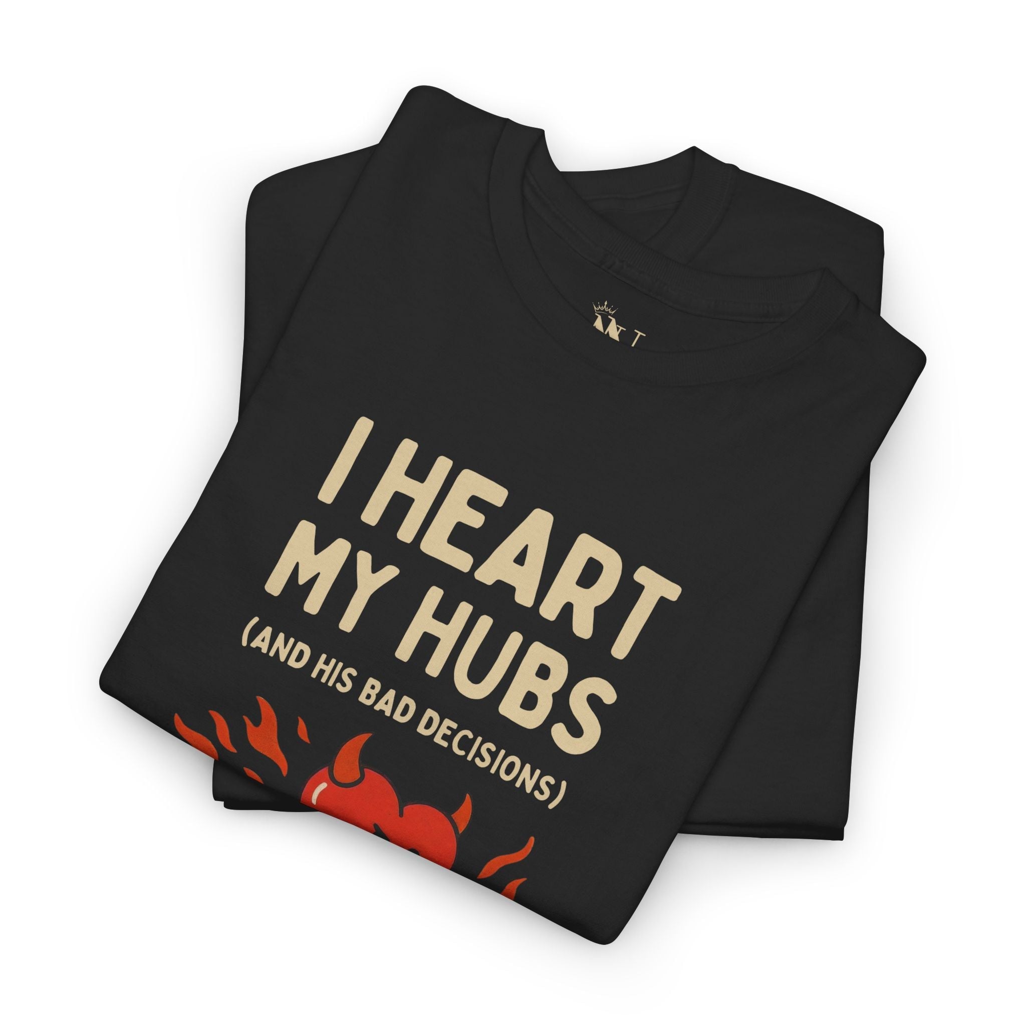 I Heart My Hubs | Mix & Match Cotton Unisex Fun-Flirty Lovers’ T-Shirts
