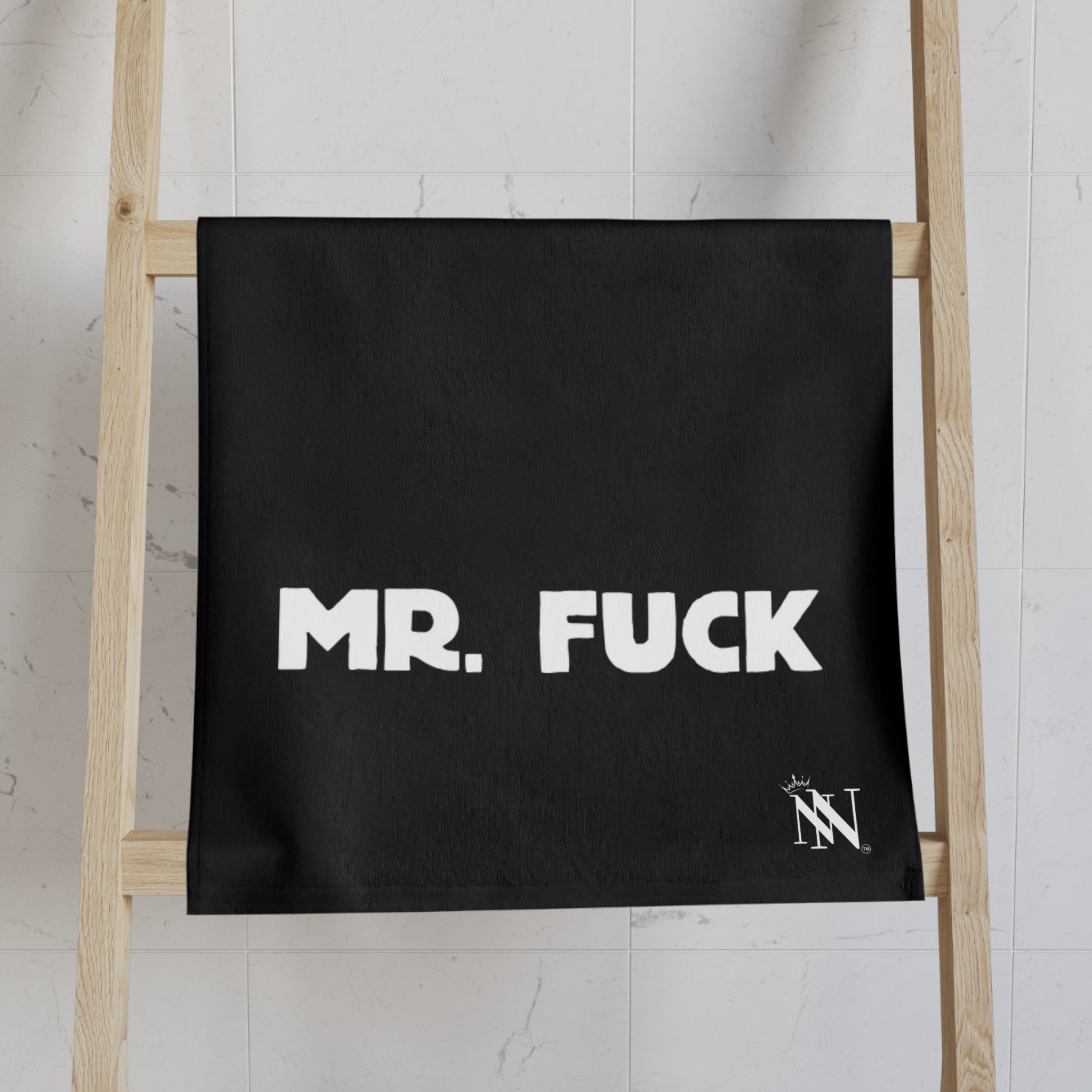 Mr. Mrs. Fuck Shareable Sides Black Cum Towel