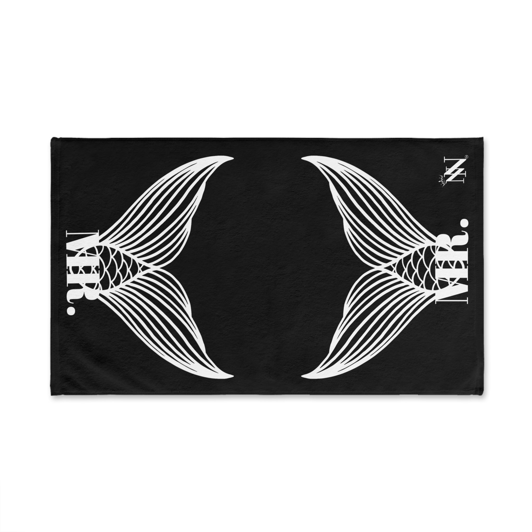 Mr. Mr. Mermaid Shareable Sides Black Cum Towel