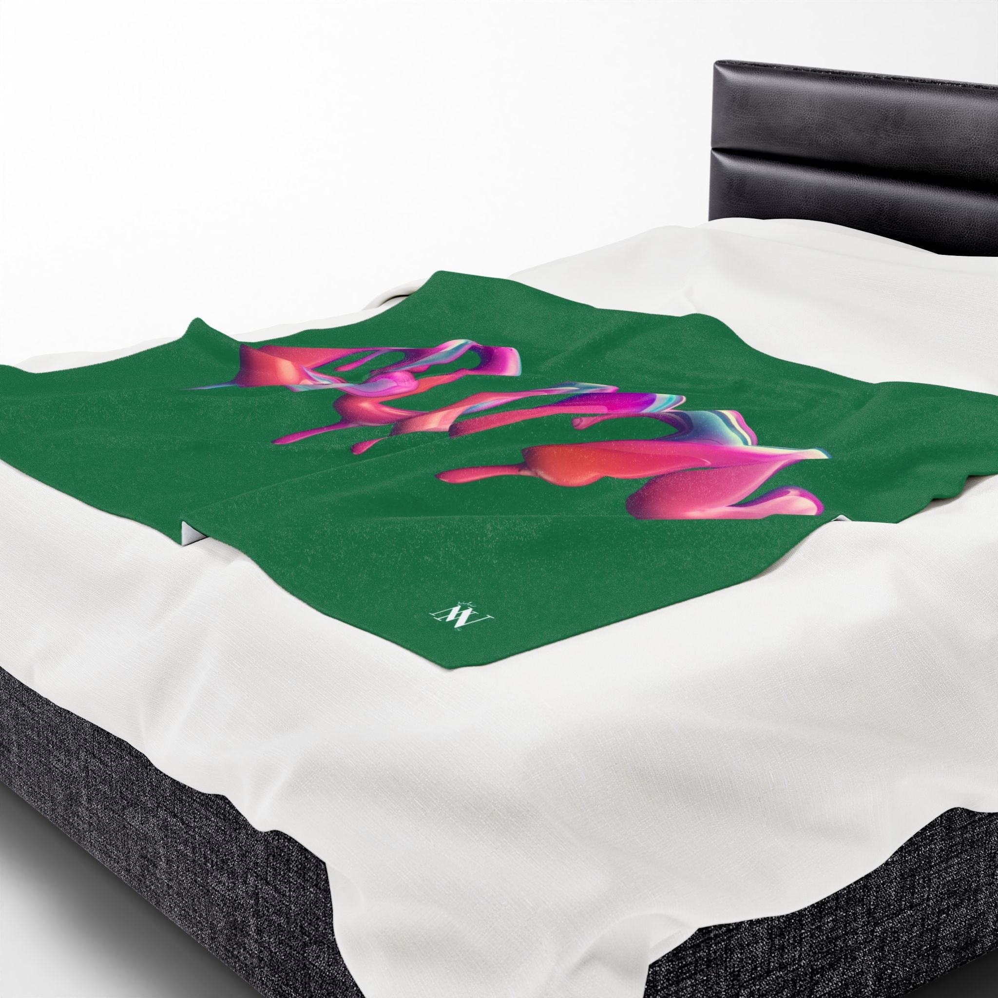 Dripping Cum Green | Mix & Match Velveteen Fun-Flirty Lovers’ Blankets