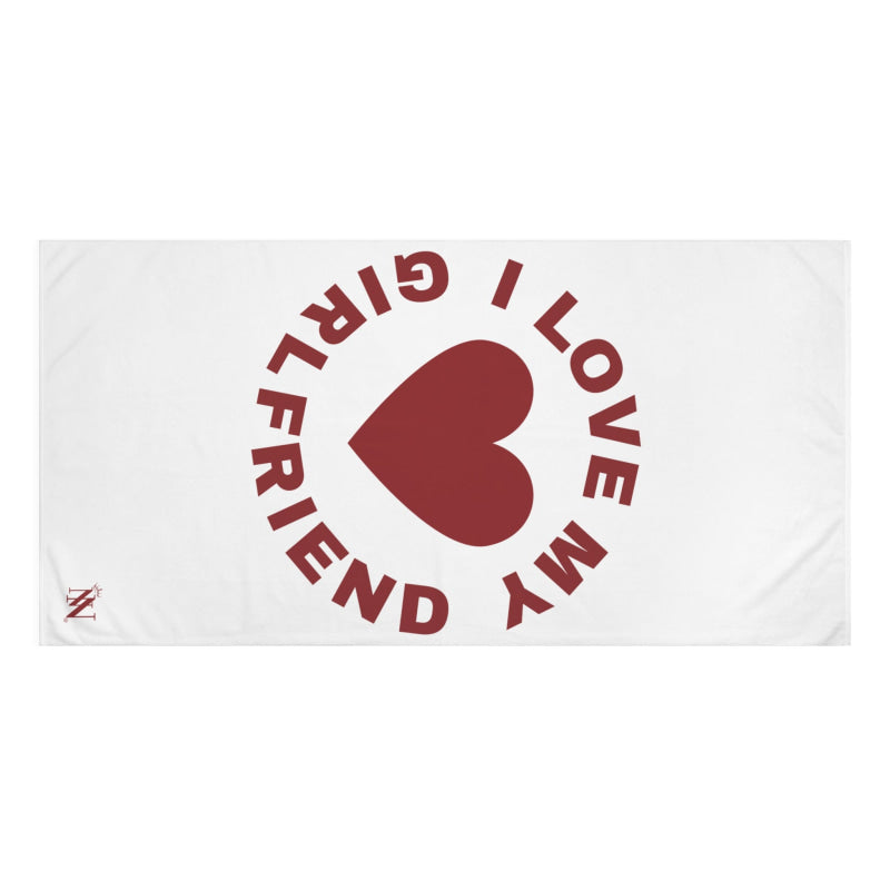 I Love My Girlfriend Heart | Mix & Match XL Fun-Flirty Lovers’ Towels