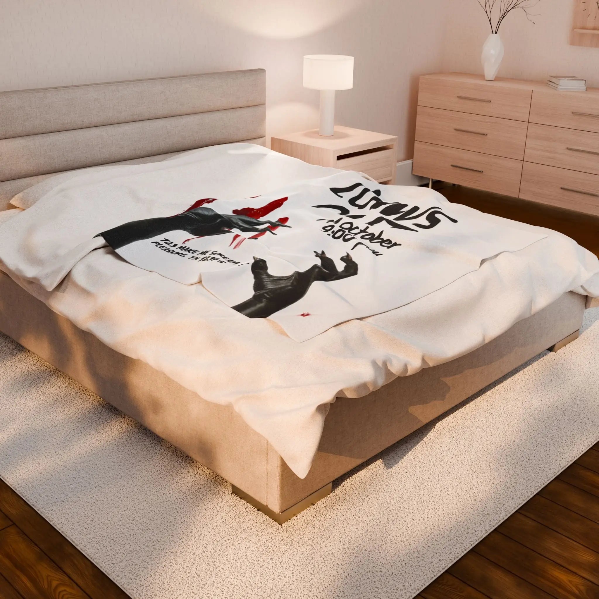 Claws Out | Mix & Match Velveteen Fun-Flirty Lovers’ Blankets