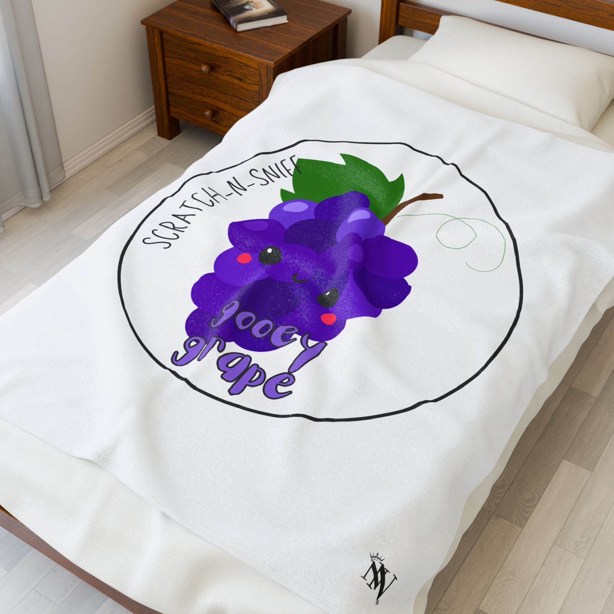 Gooey Grape Scratch N Sniff | Mix & Match Fun-Flirty Lovers’ Blankets