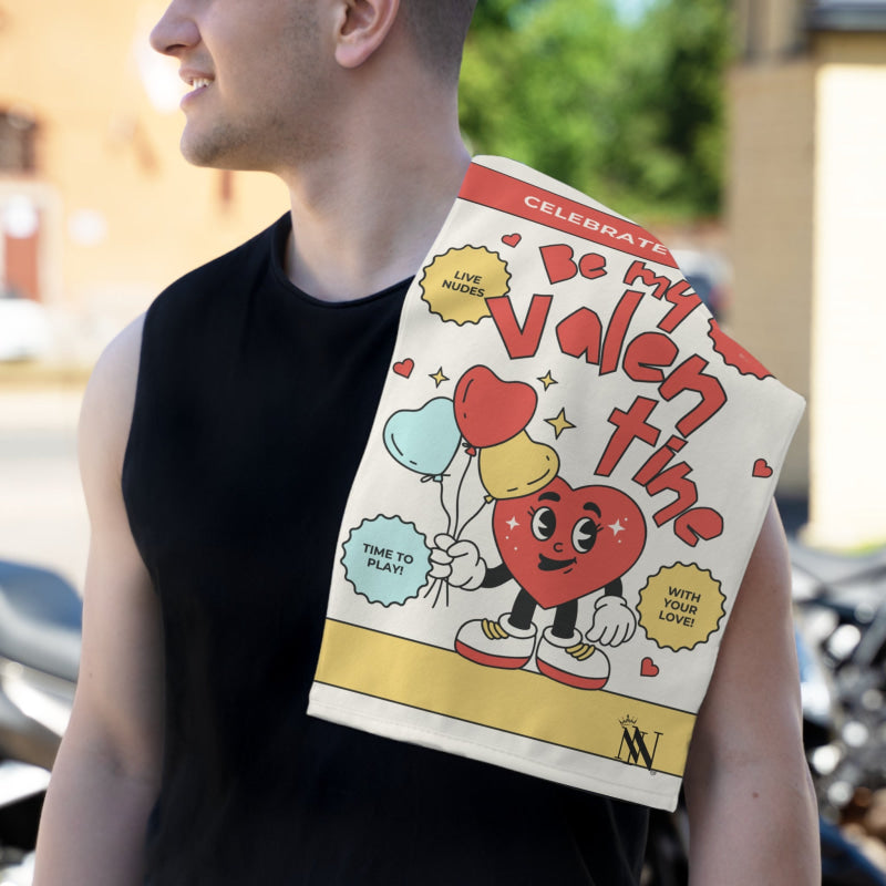Be My Valentine | Mix & Match Soft Fun-Flirty Lovers’ Towels