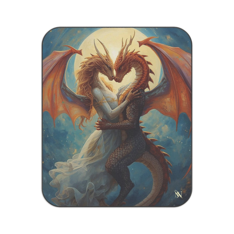 Dragon Wedding Love Graphic | Mix Match Fun-Flirty Lovers’ Water-Resistant Blankets