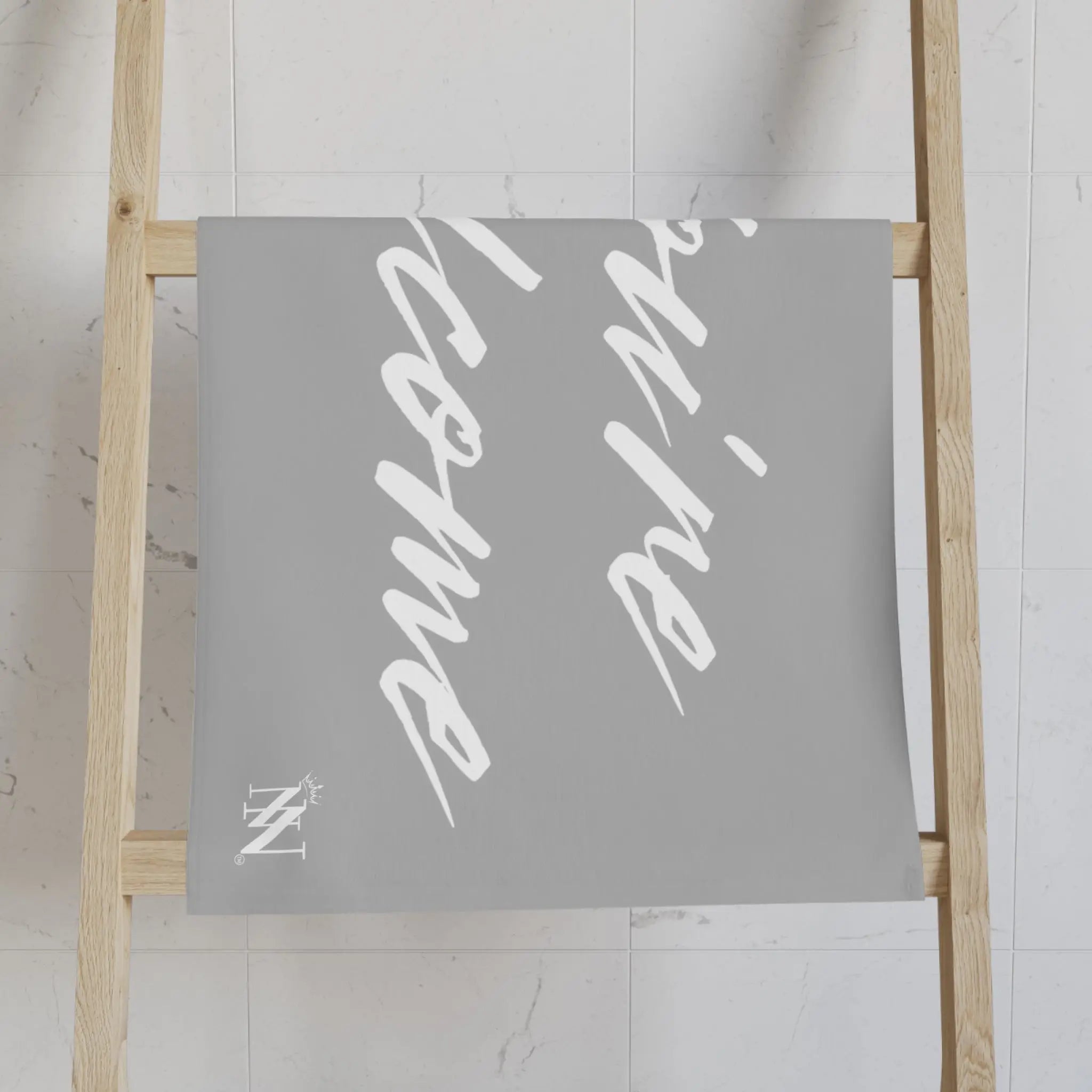 Simply Youâre Welcome Light Grey Cum Towel