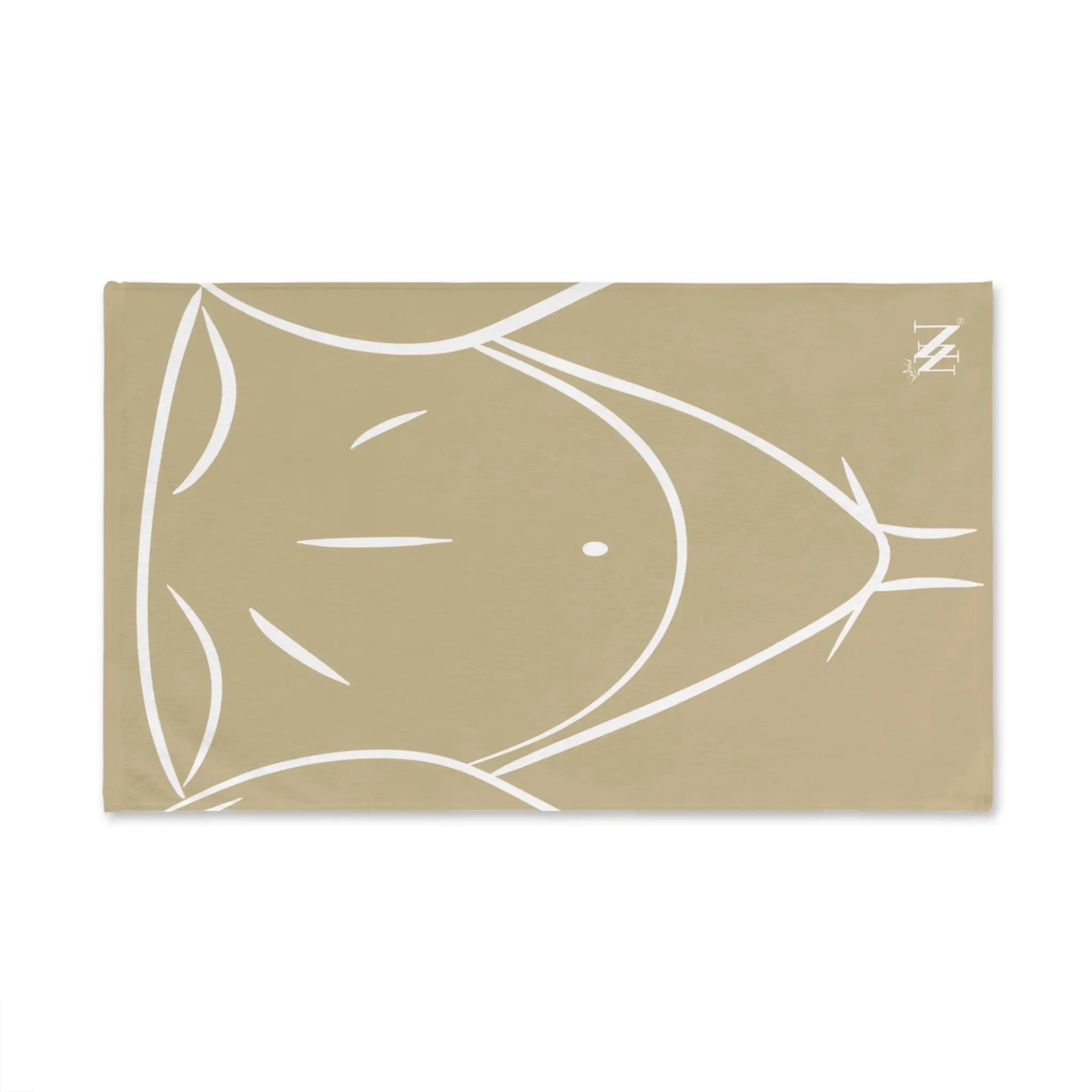 Sexy Female Outline Gold Cum Towel