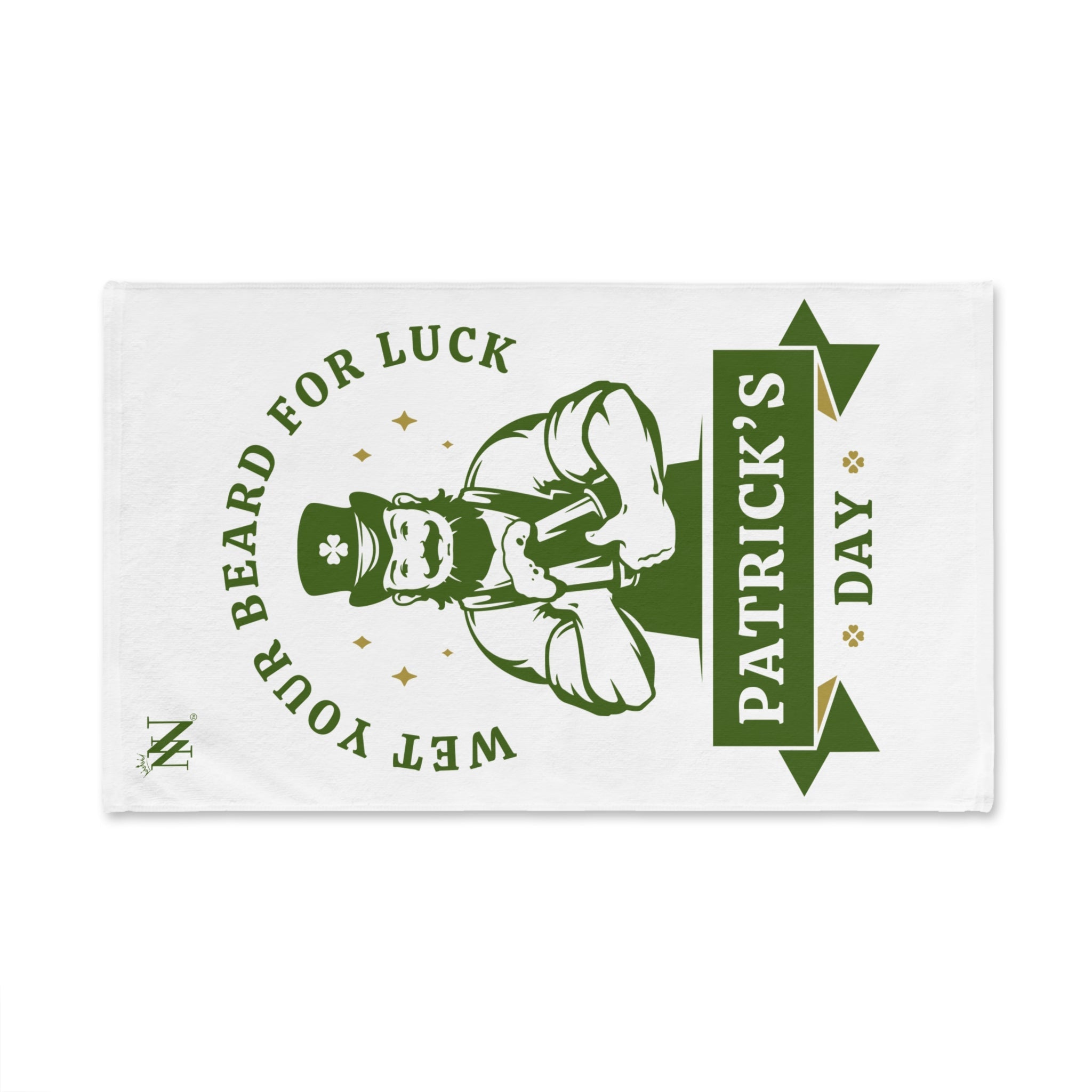Wet Your Beard for Luck Patrickâs Day Cum Towel