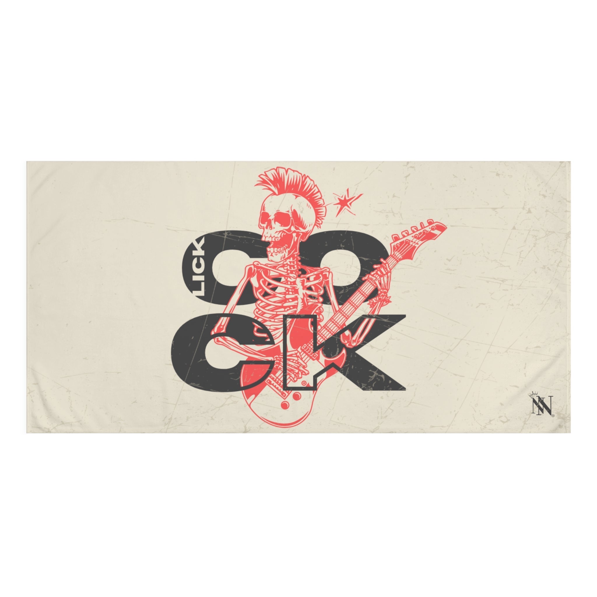 Lick Cock Skull Rocker Anal Sex Towel