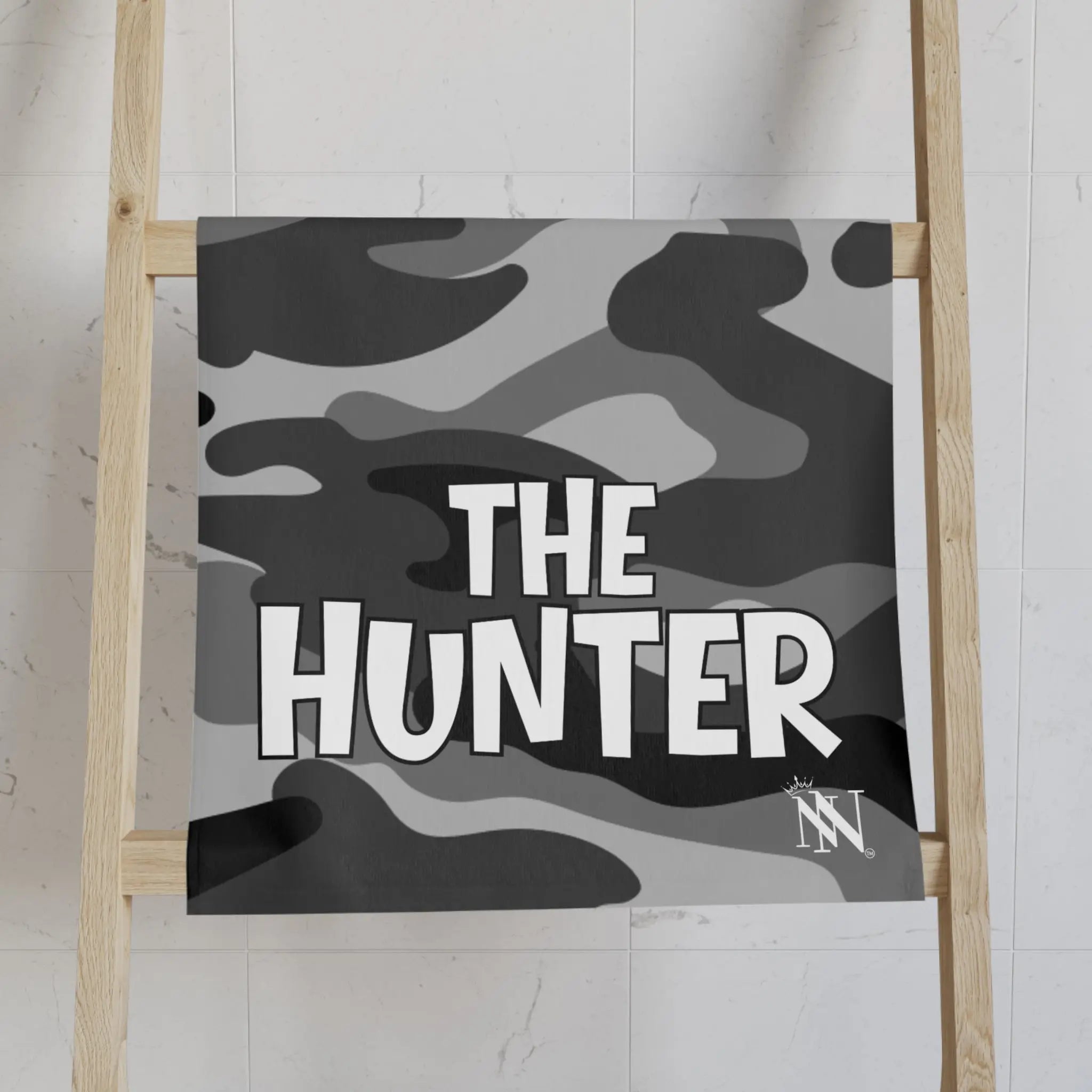 The Hunter & The Hunted Shareable Grey Camo Cum Towel