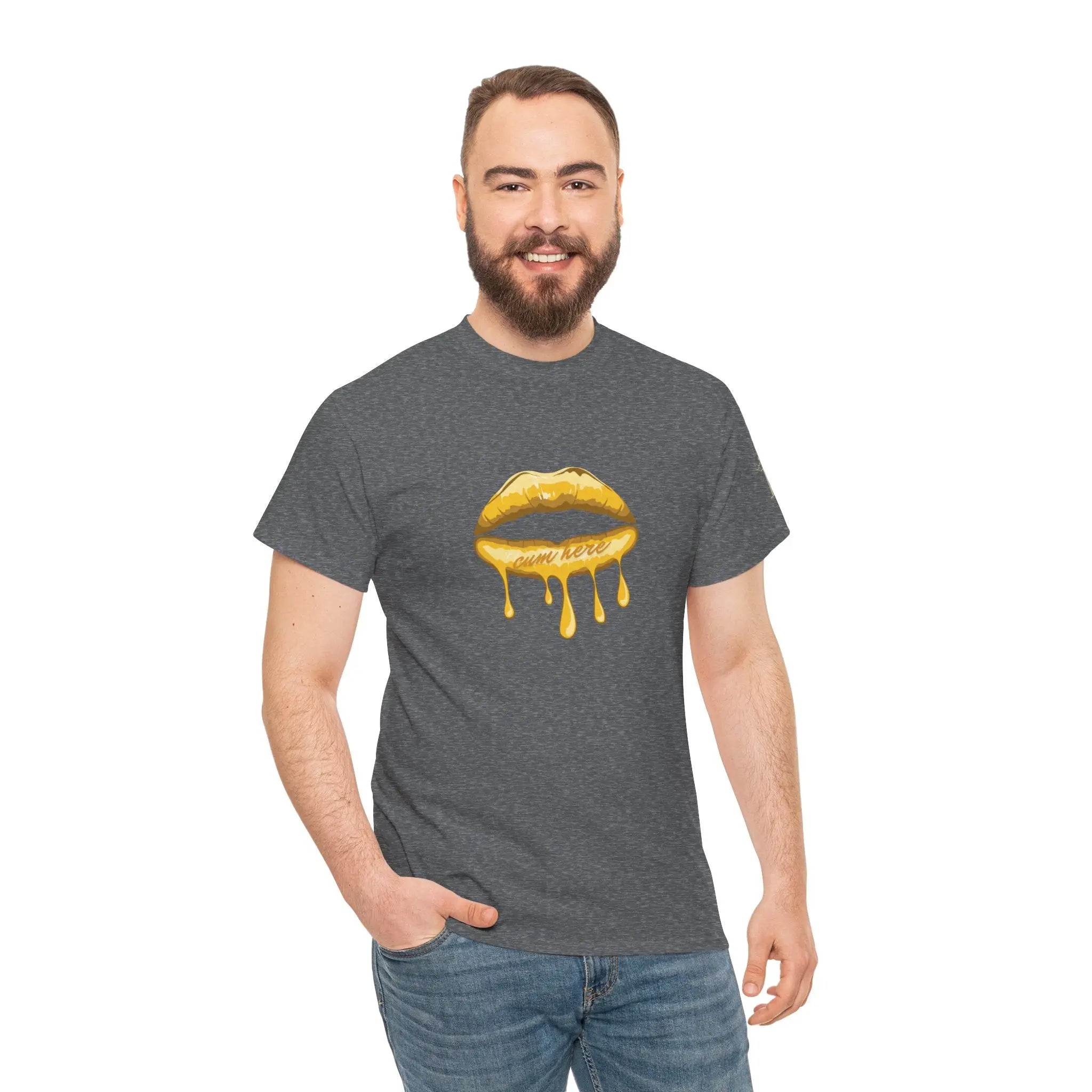 Cum Here Lips | Mix & Match 100% Cotton Unisex Fun-Flirty Lovers’ Tees