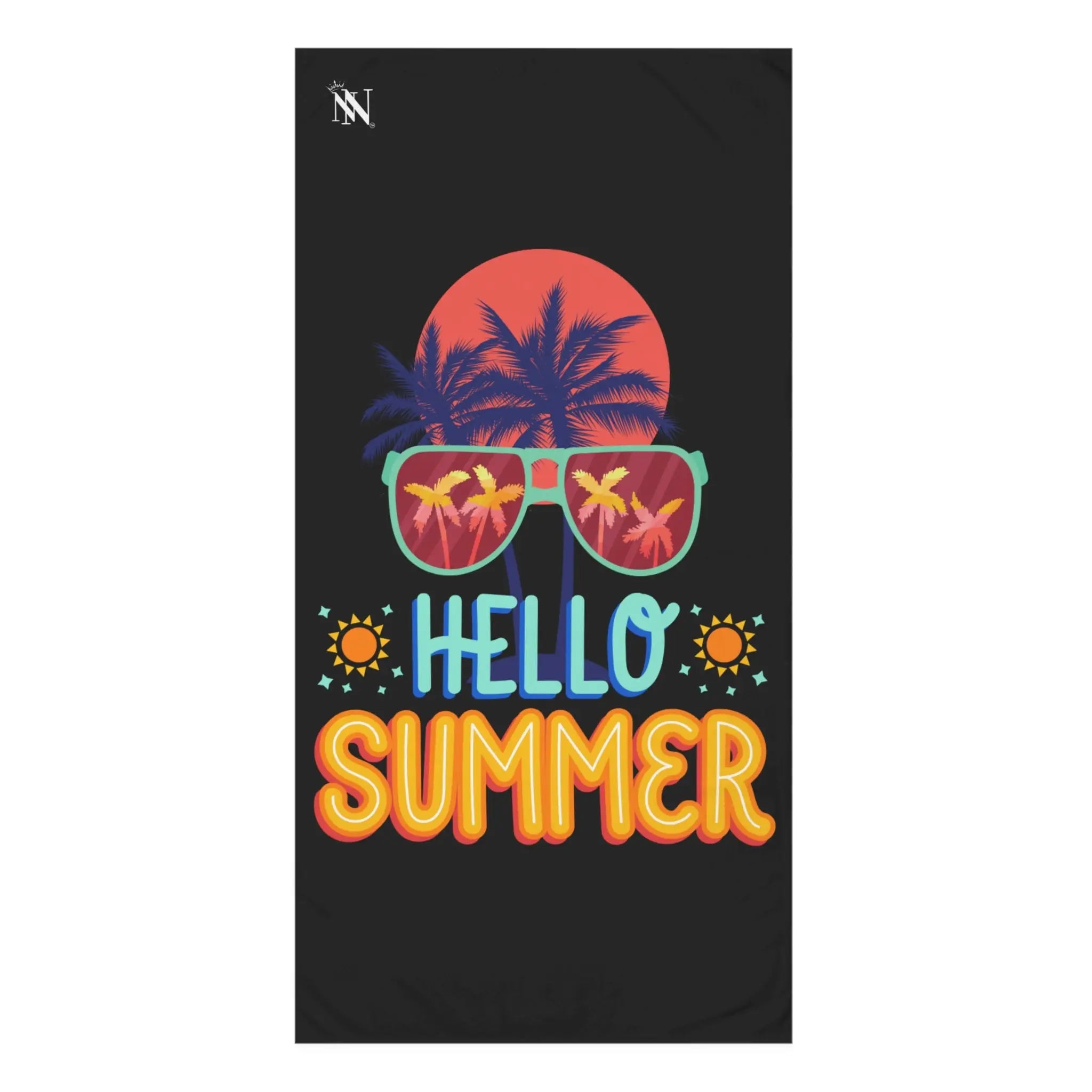 Hello Summer Tropical Sunglasses Large Sex Towel