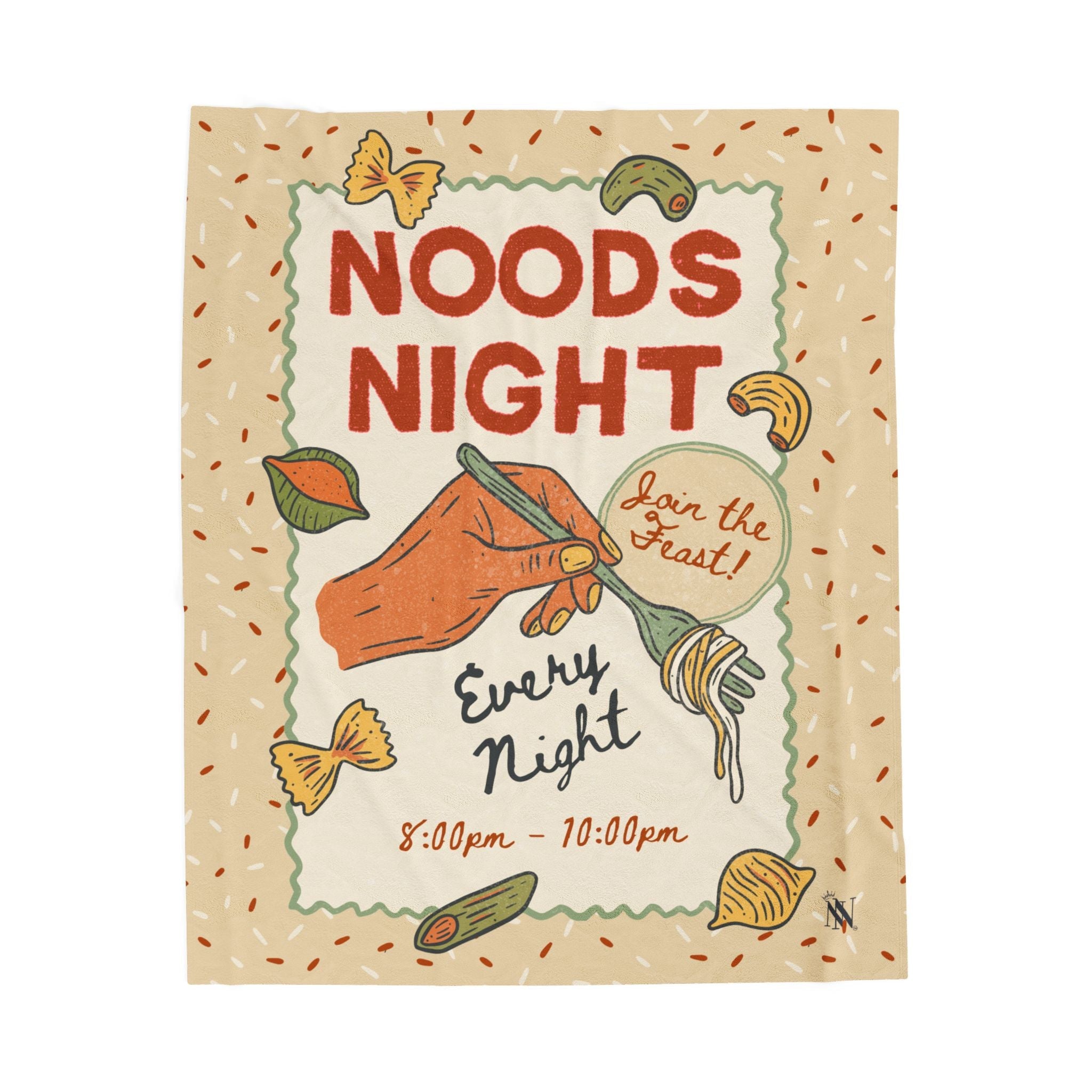 Noods Night | Mix & Match Velveteen Fun-Flirty Lovers’ Blankets
