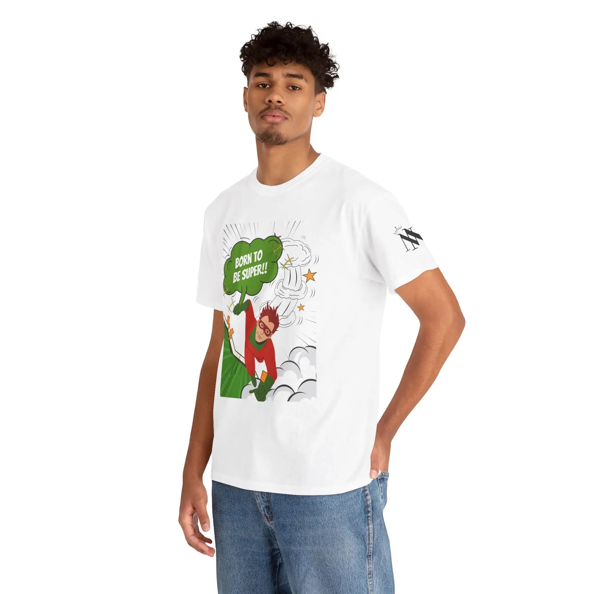 Born to Be Super!! Comic | Mix & Match Cotton Unisex Fun-Flirty Lovers’ T-Shirts