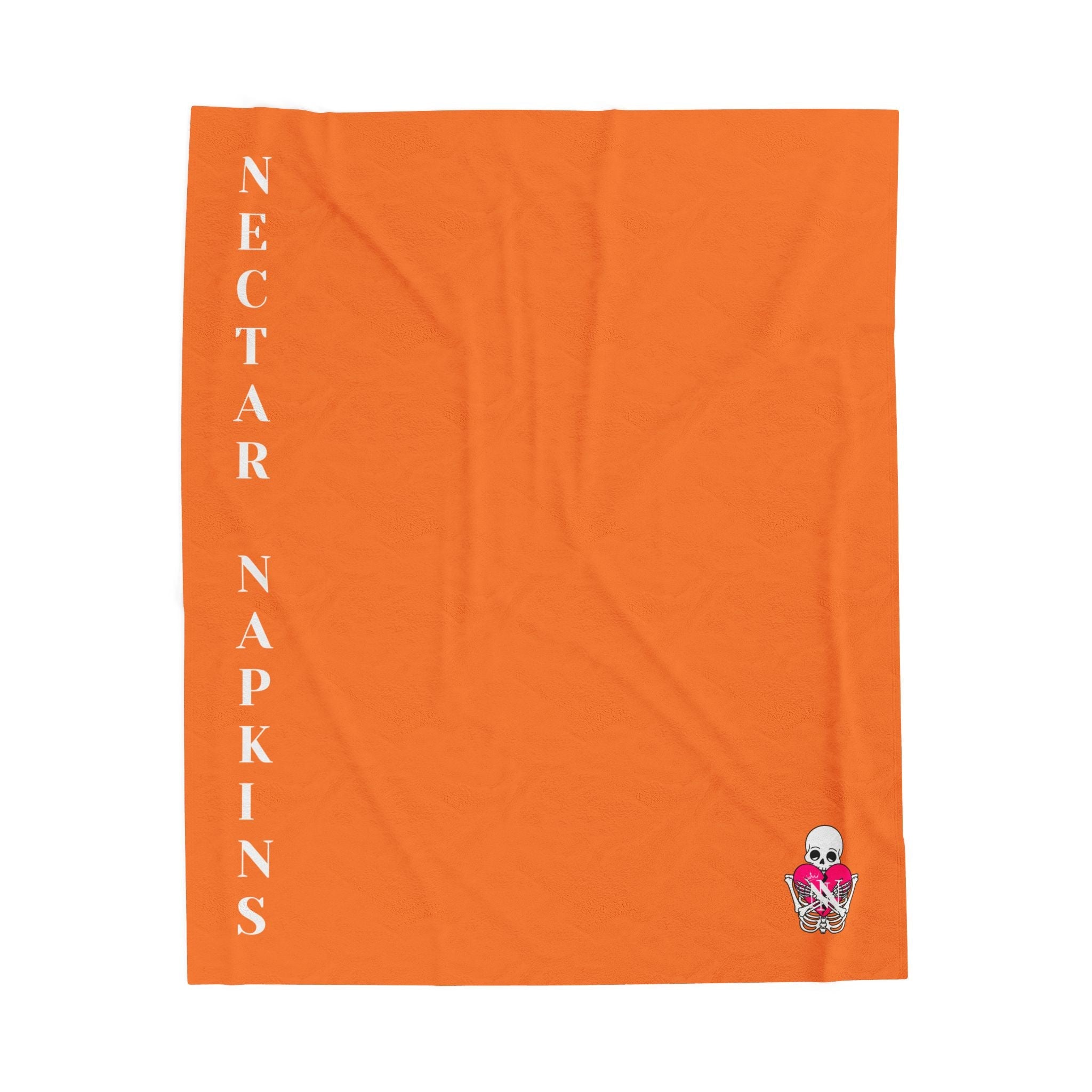 Nectar Napkins Brand Crusta Bright Orange Love Blanket