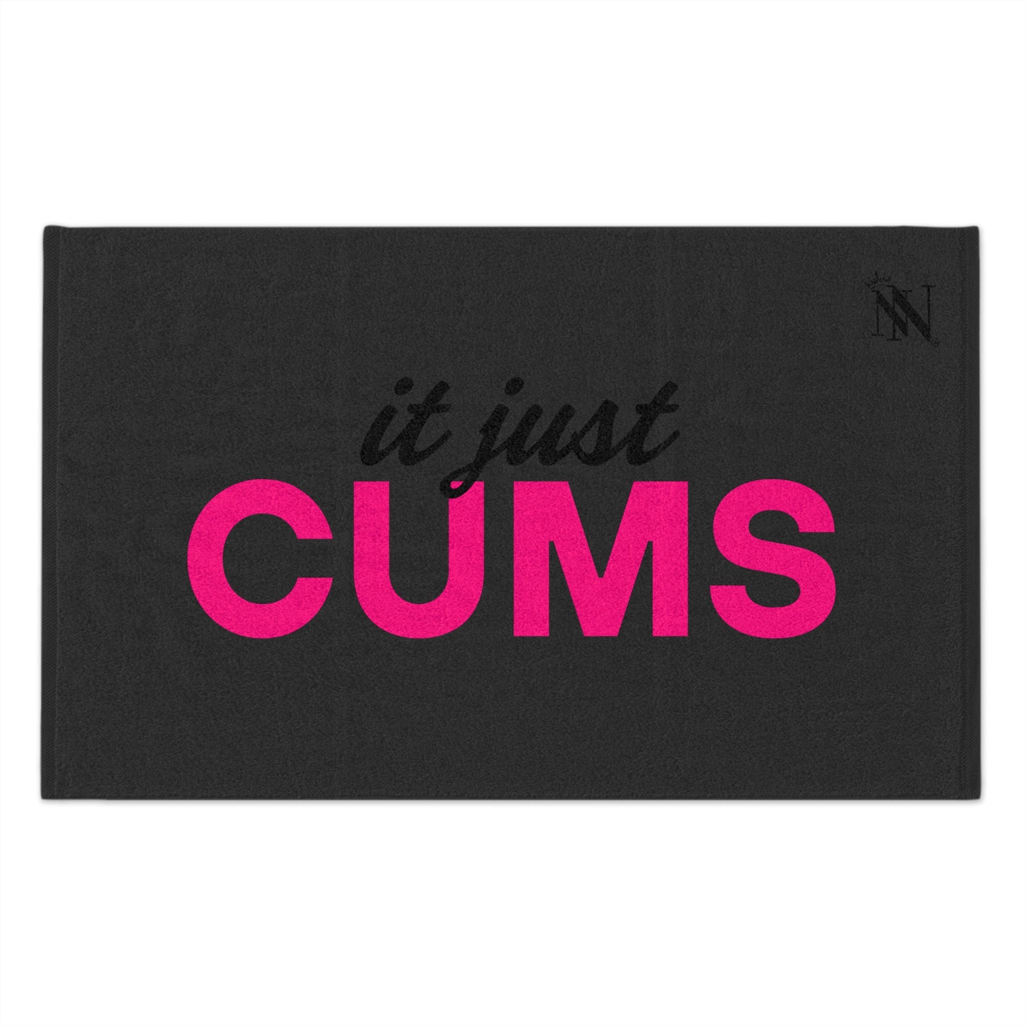 It Just Cums Dark Grey | Mix & Match Soft Fun-Flirty Lovers’ Towels