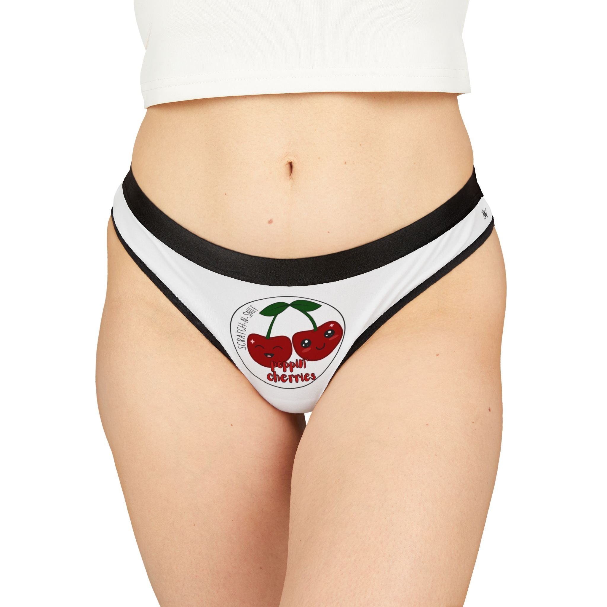 Poppin’ Cherries Scratch N Sniff | Mix & Match Women’s Fun-Flirty Lovers’ Thongs