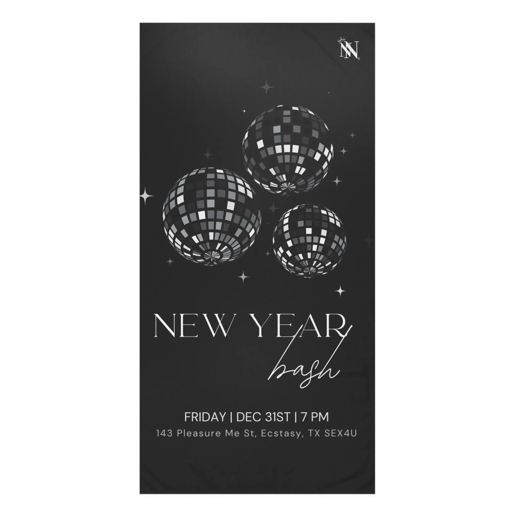 New Year Bash | Mix & Match XL Fun-Flirty Lovers’ Towels