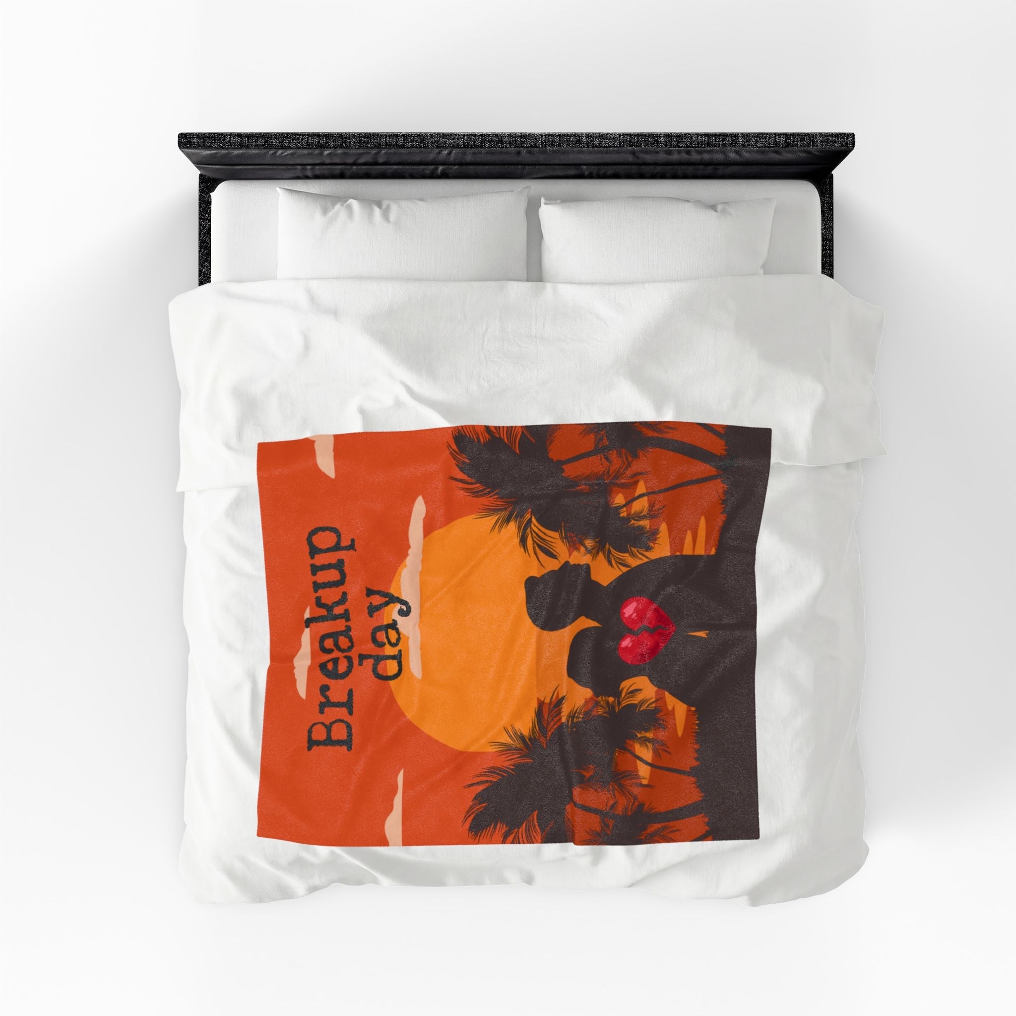 Breakup Day Heartbreak Sunset Romantic Lovers Gifts Blanket