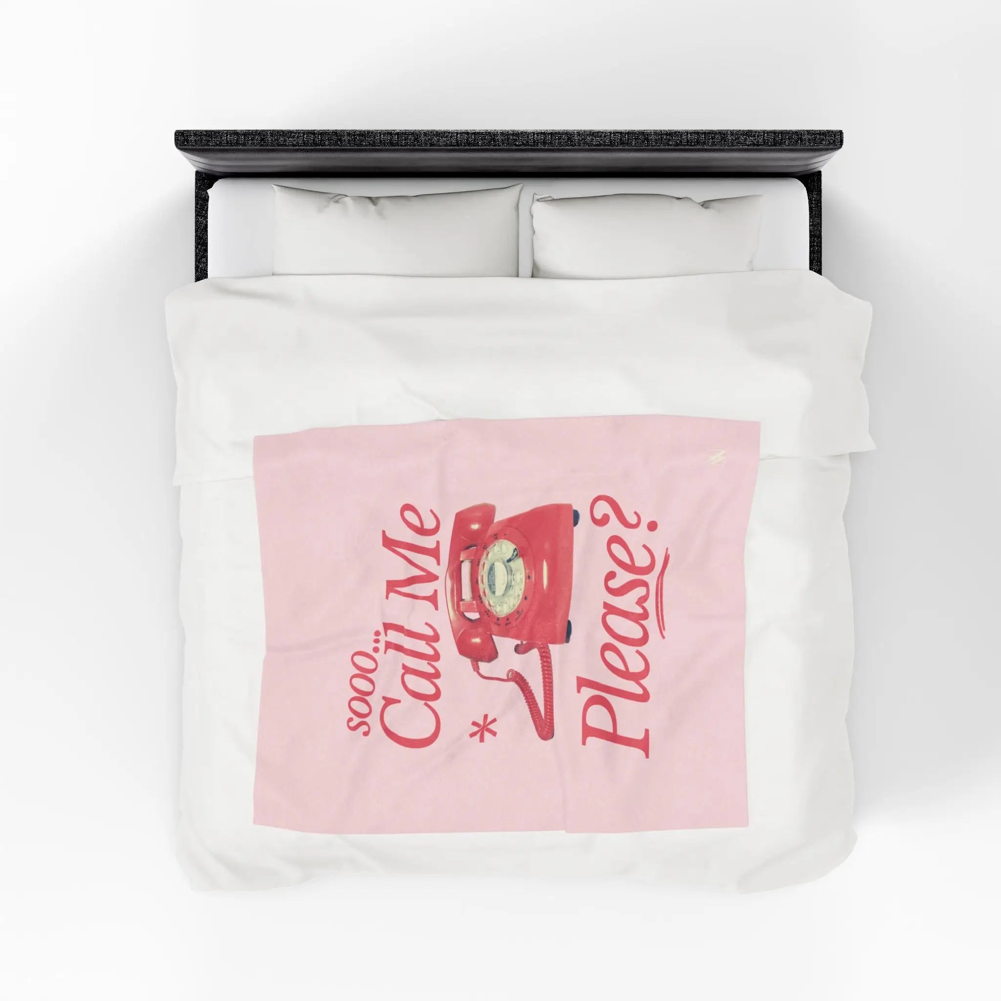 sooo... Call Me Please? | Mix & Match Velveteen Fun-Flirty Lovers’ Blankets