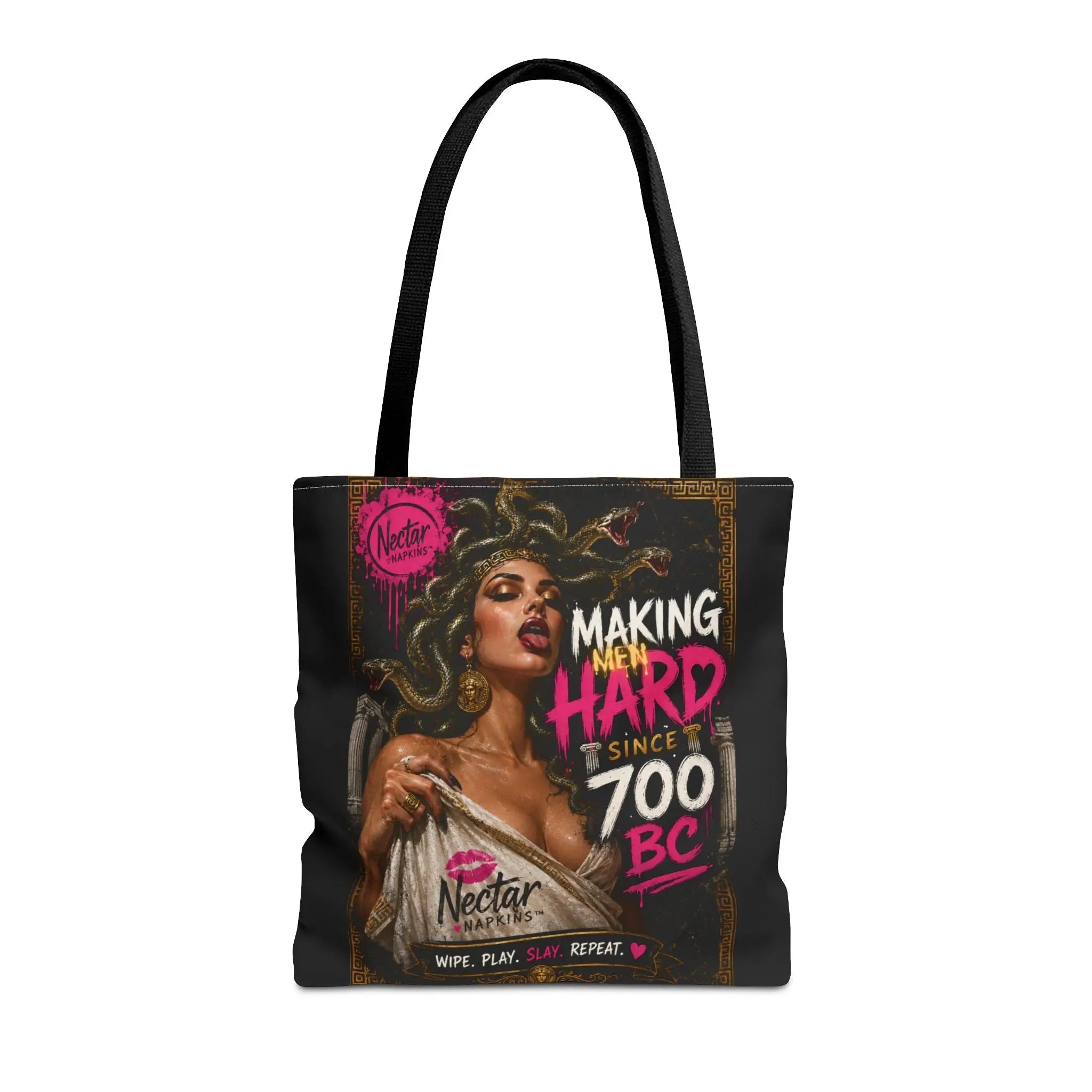 Medusa Making Men Hard | Nectar Napkins Fun-Flirty Lovers’ Totes