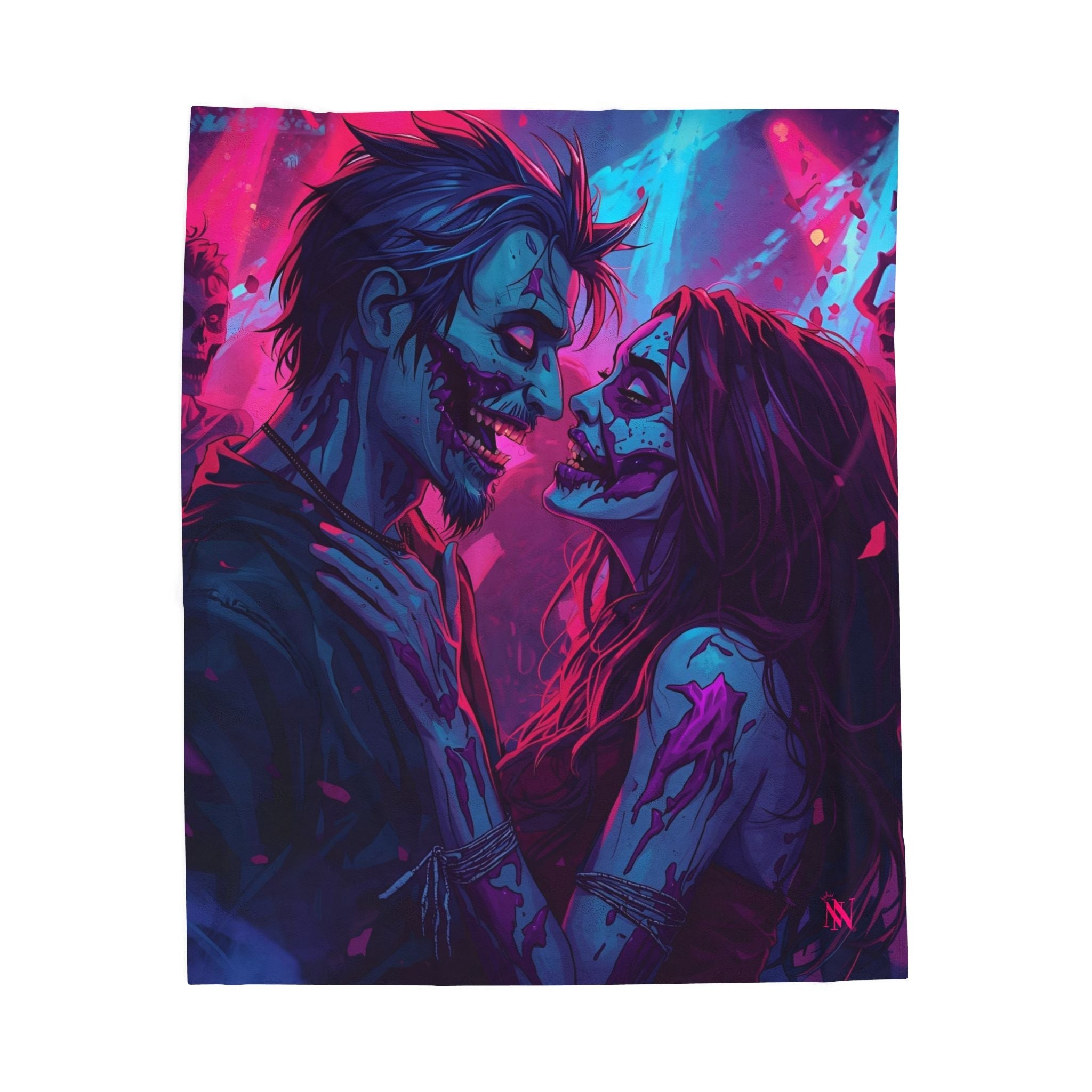 Zombies in Love | Mix & Match Velveteen Fun-Flirty Lovers’ Blankets