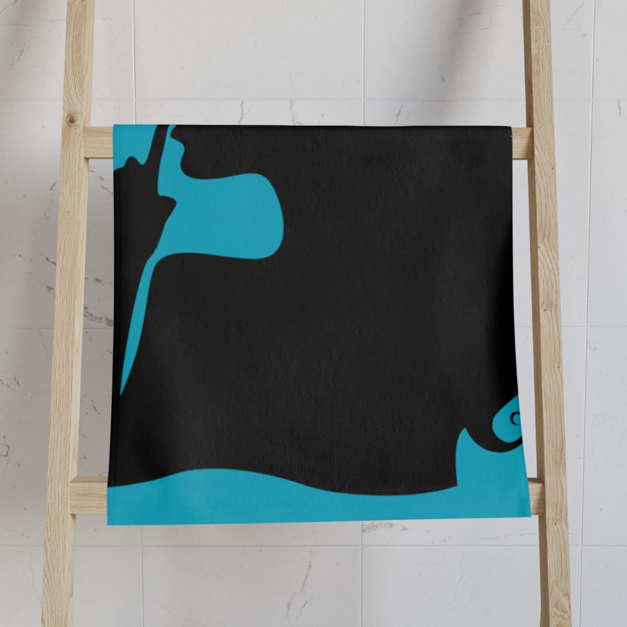 SHHH Girl Silhouette Teal | Mix & Match Classic Fun-Flirty Lovers’ Towels